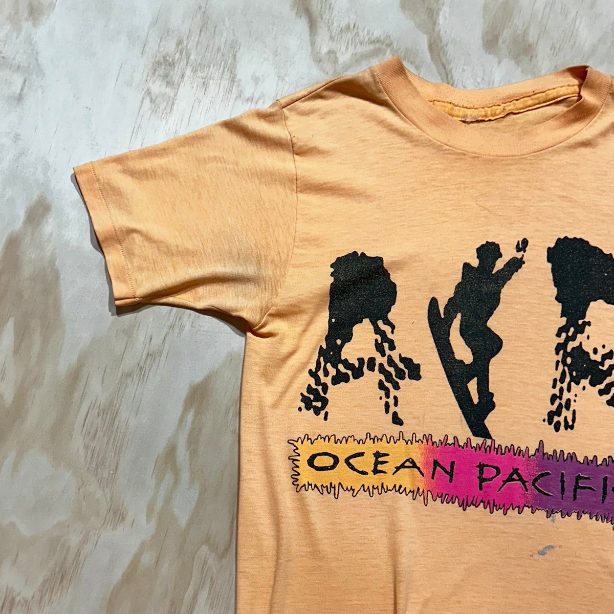 Vintage 80s Ocean Pacific Tee Air OP Surfing Shirt