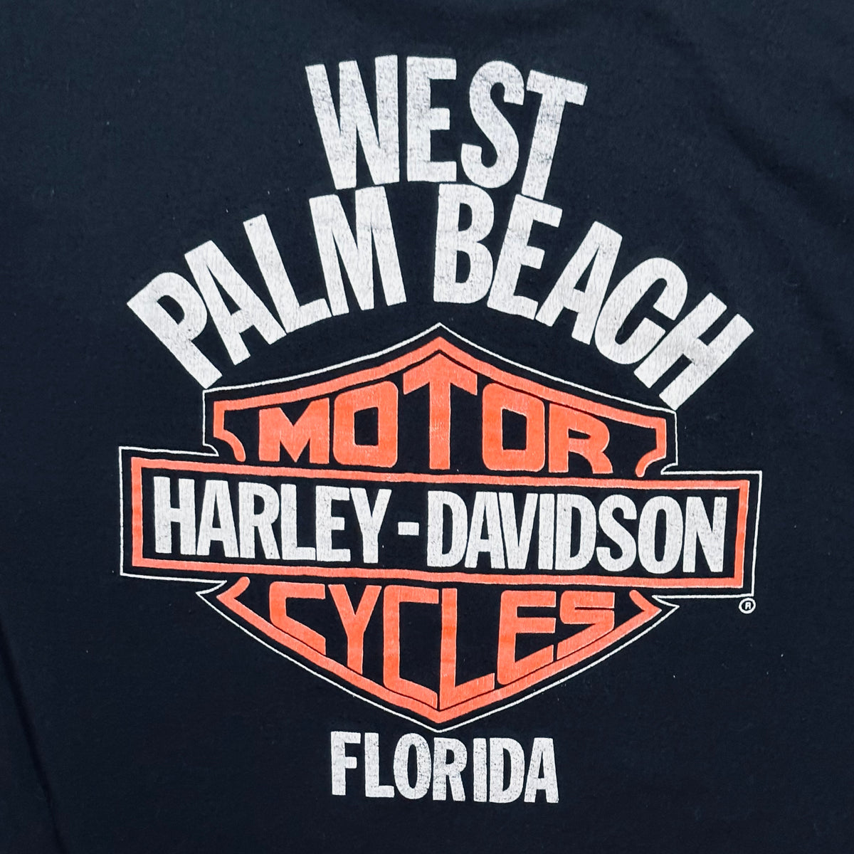 1970s Vintage Harley Davidson West Palm Beach Motorcycle Shirt