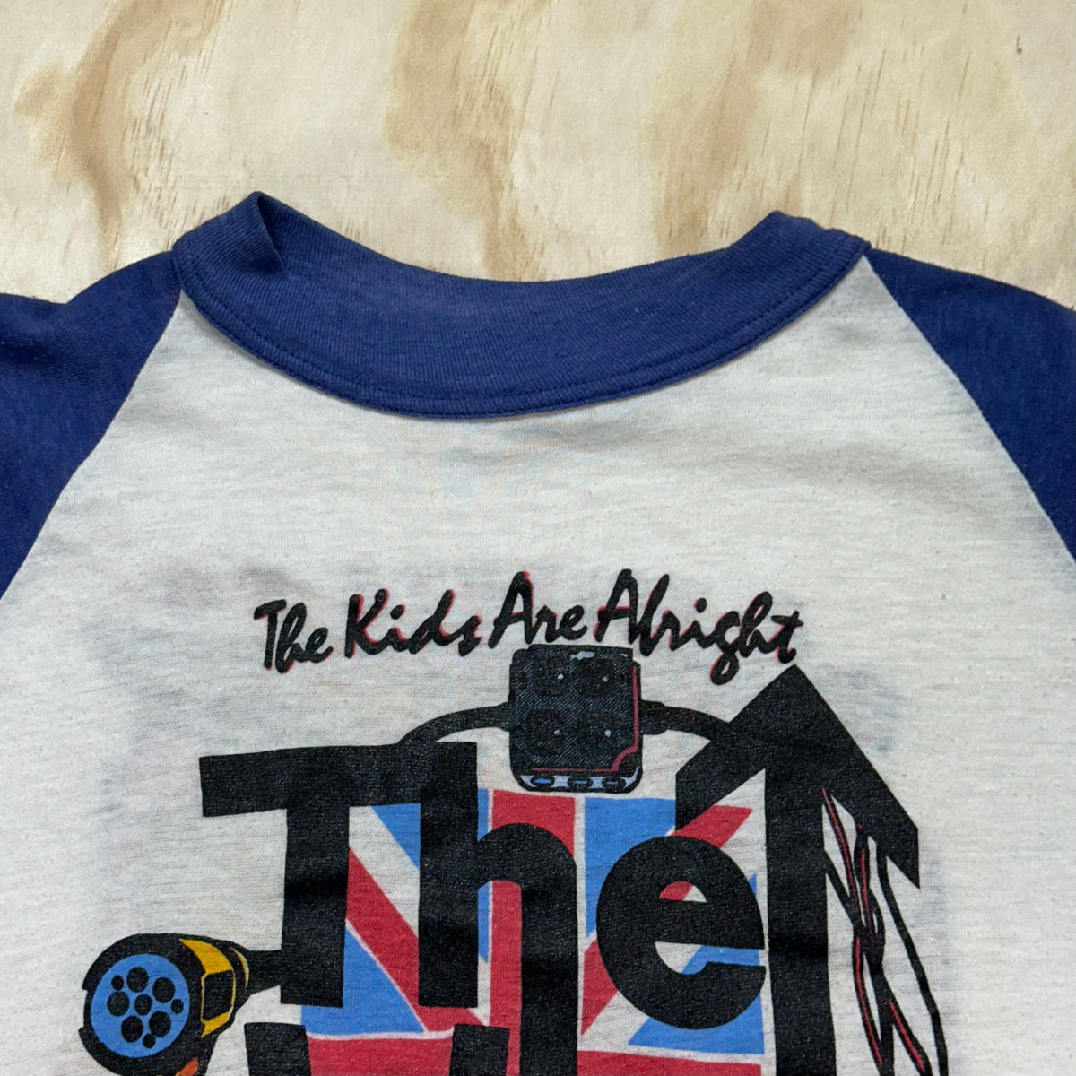 Vintage 1970s The Who 'The Kids Are Alright' Keith Moon Tribute Raglan