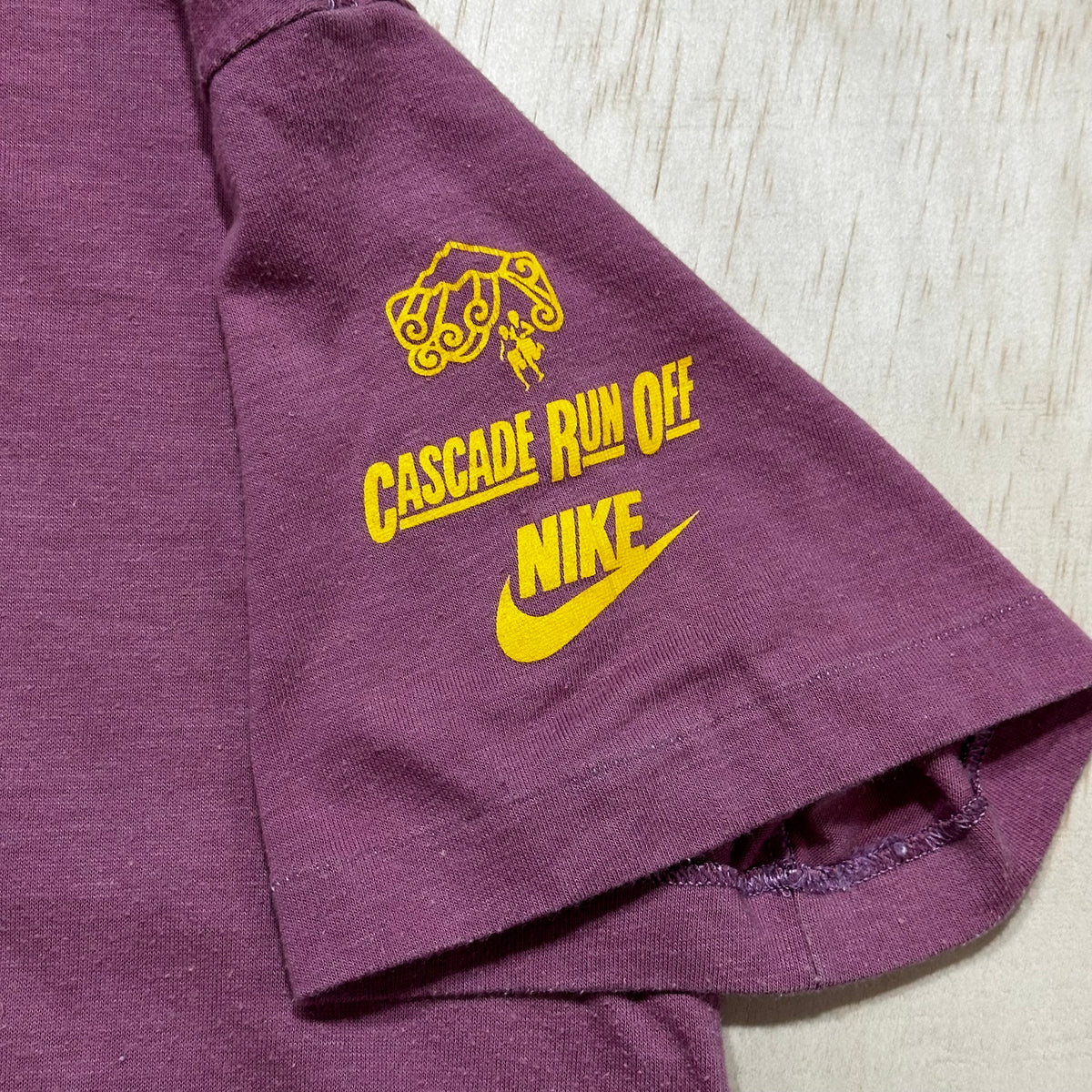 Vintage 80s Nike Cascade Run Off T-Shirt Blue Tag 1980s Sportswear