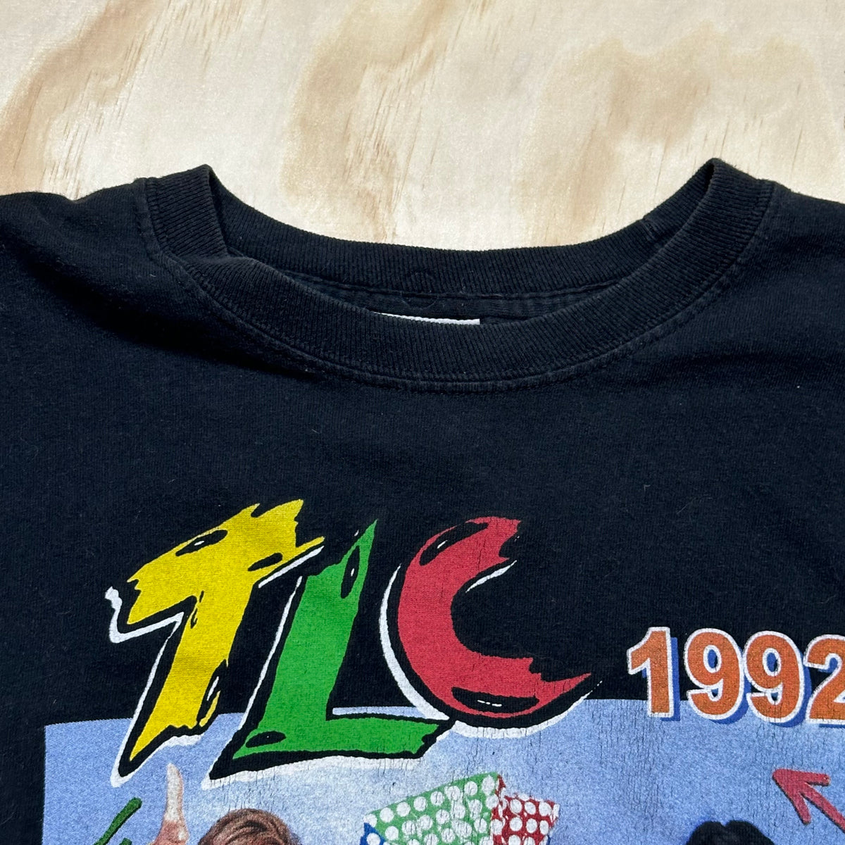 Vintage 1990s TLC/ Cross Colours Long Sleeve- 1992 TLC Hip Hop Merchandise