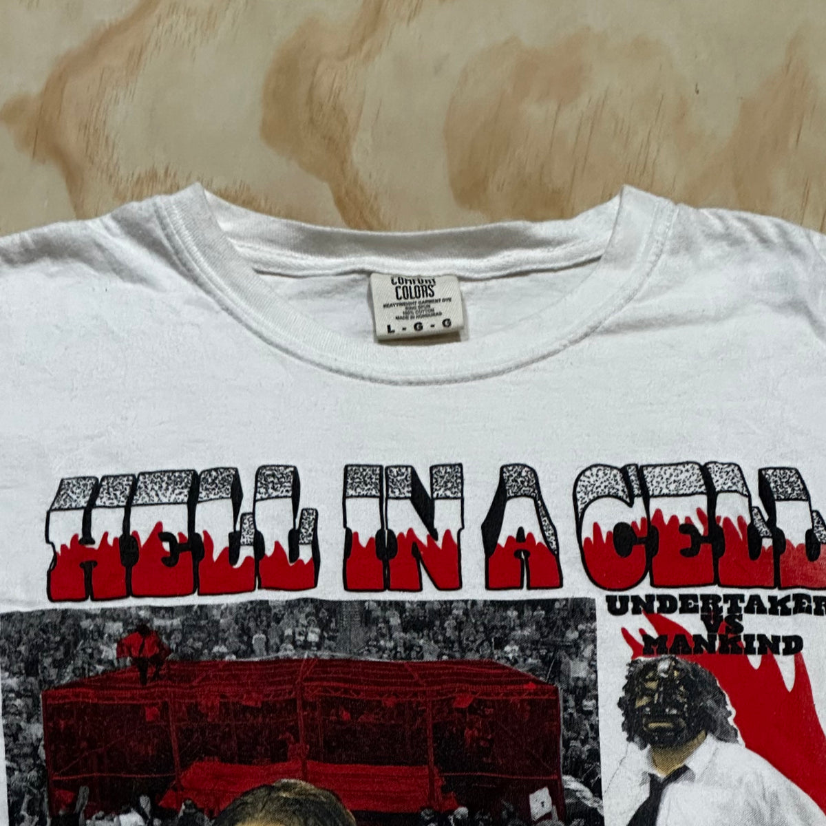 1998 WWF Hell In A Cell Undertaker vs Mankind King of the ring shirt