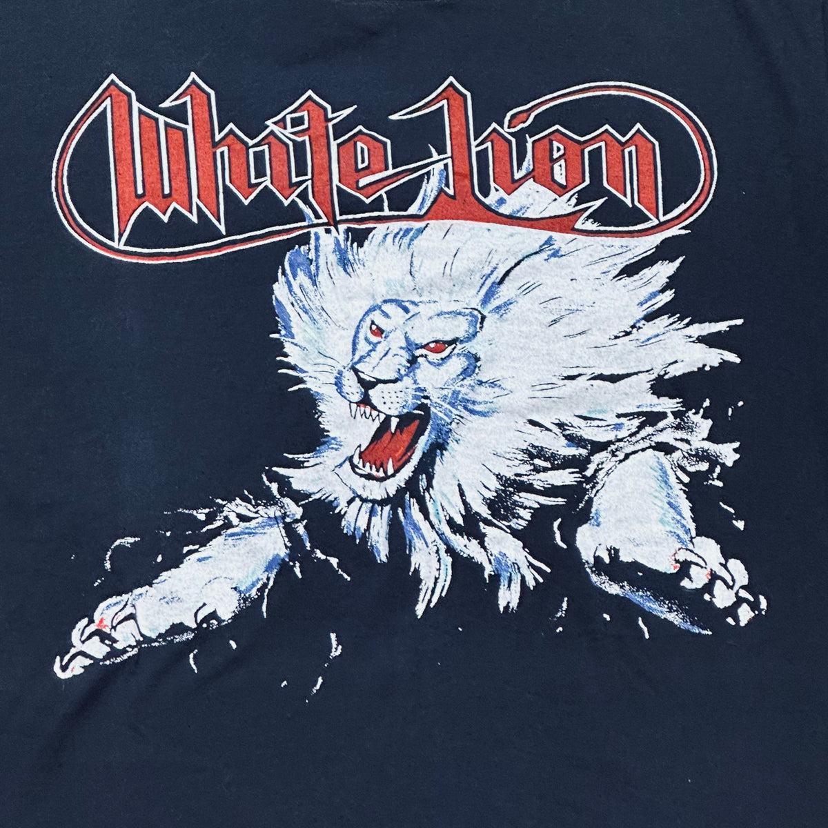 1989 Vintage White Lion Heavy Metal Big Game Tour shirt