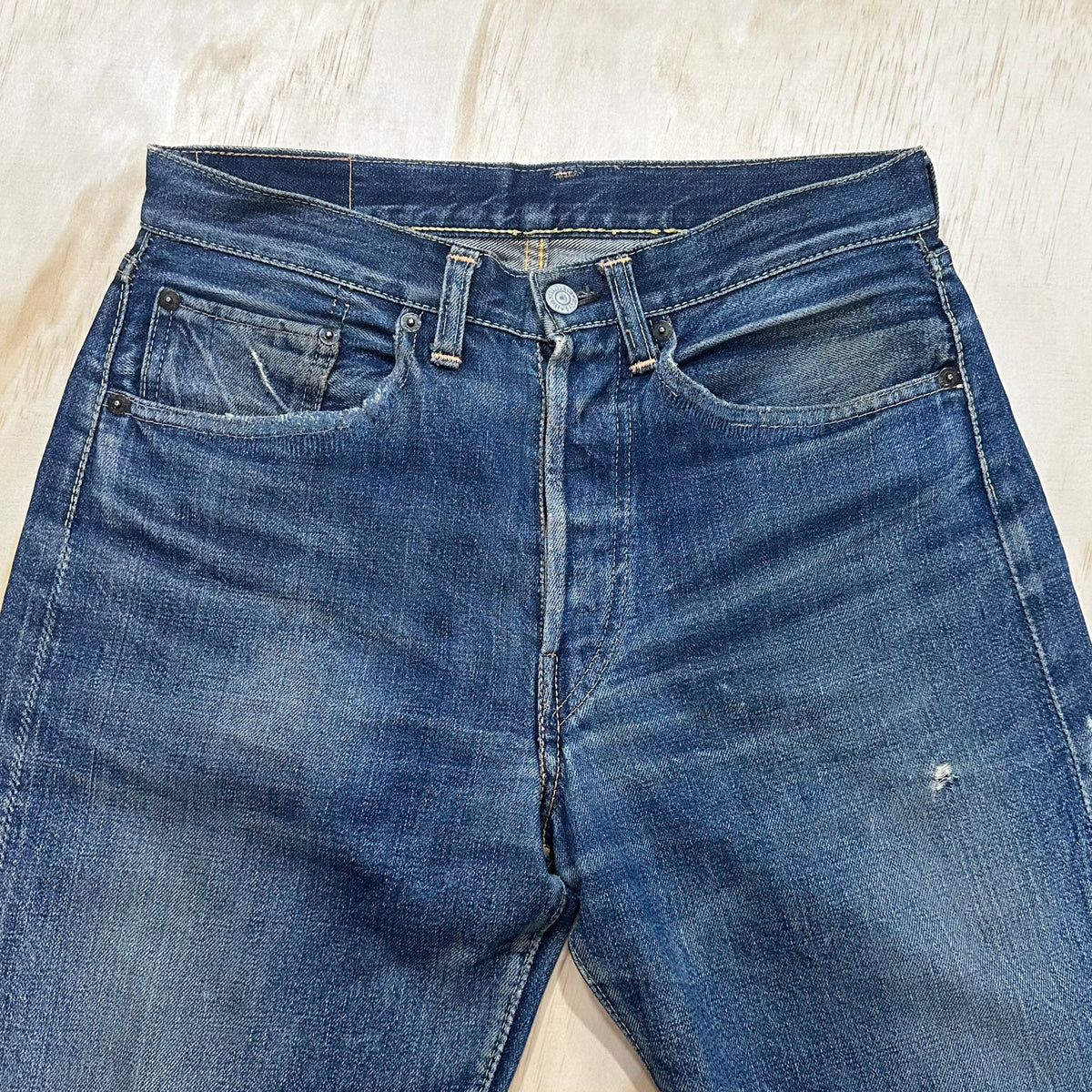 Rare 60s Levi's 501 Hidden Rivets Big E Selvedge Redline Jeans