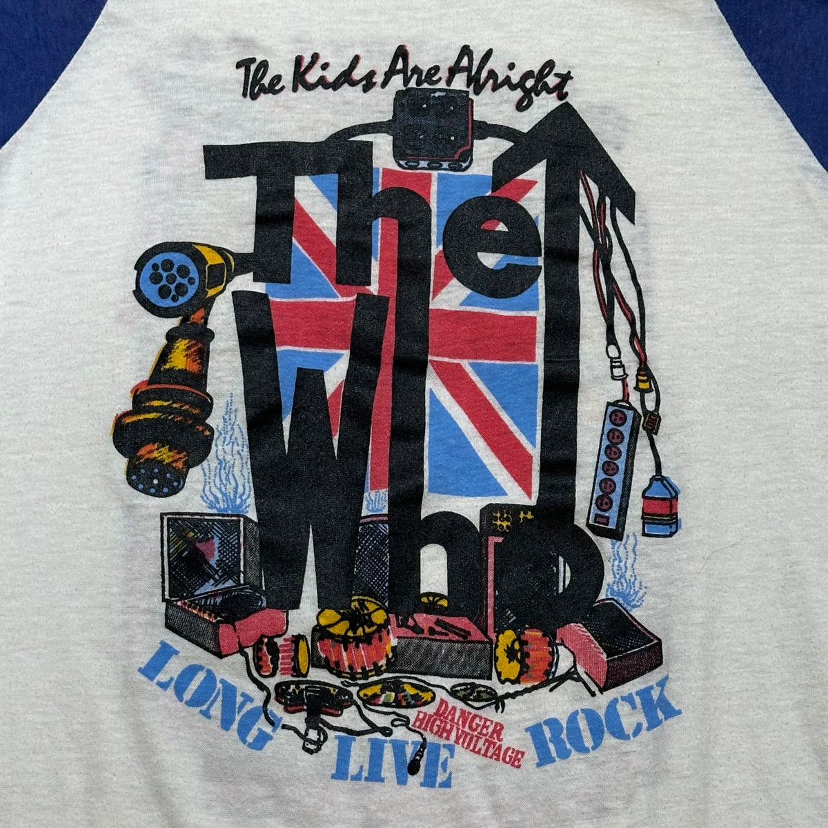 Vintage 1970s The Who 'The Kids Are Alright' Keith Moon Tribute Raglan