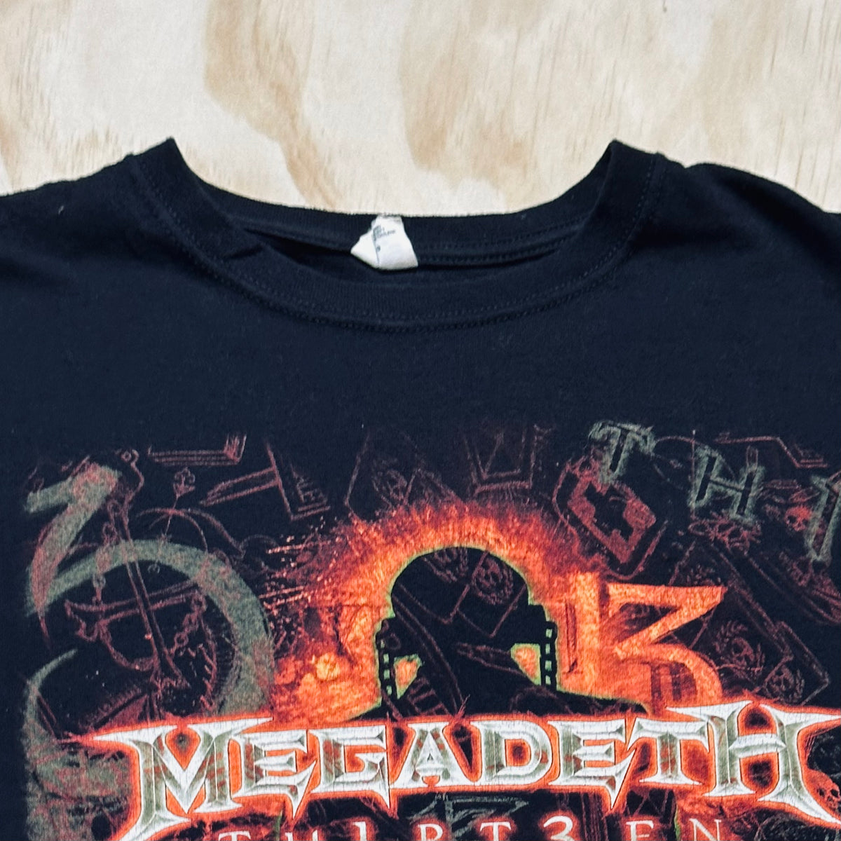 2011 Megadeath Th1rt3en 13 tour shirt