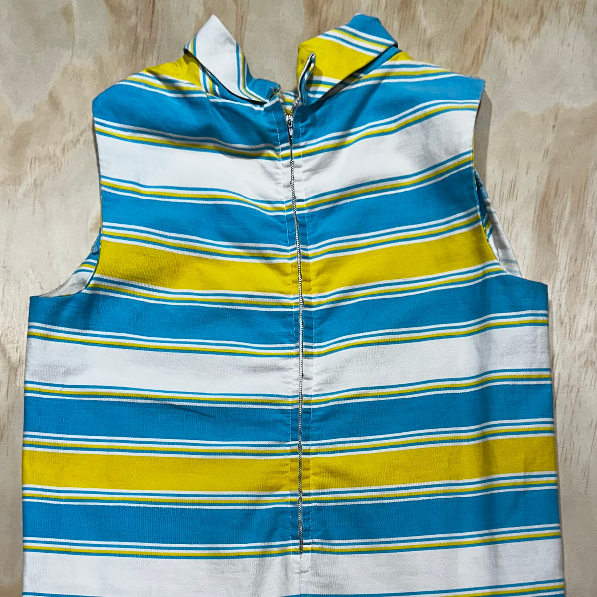 Vintage 70s One Piece Shorts Striped Summer Romper