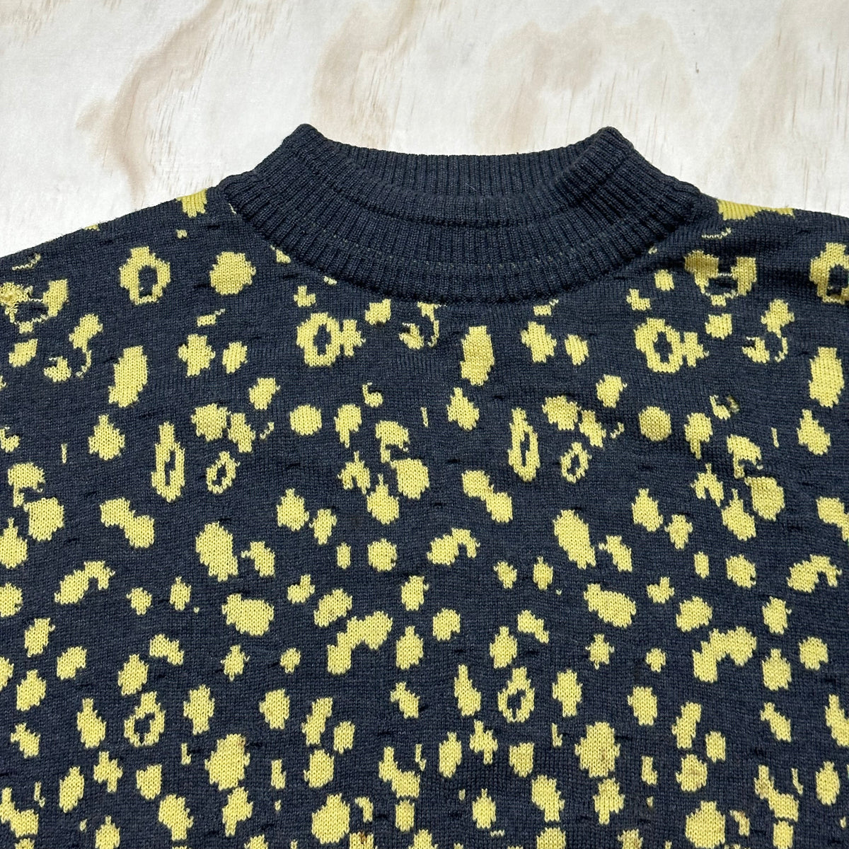 Vintage 80s Versace Leopard Print Sweatshirt Jumper