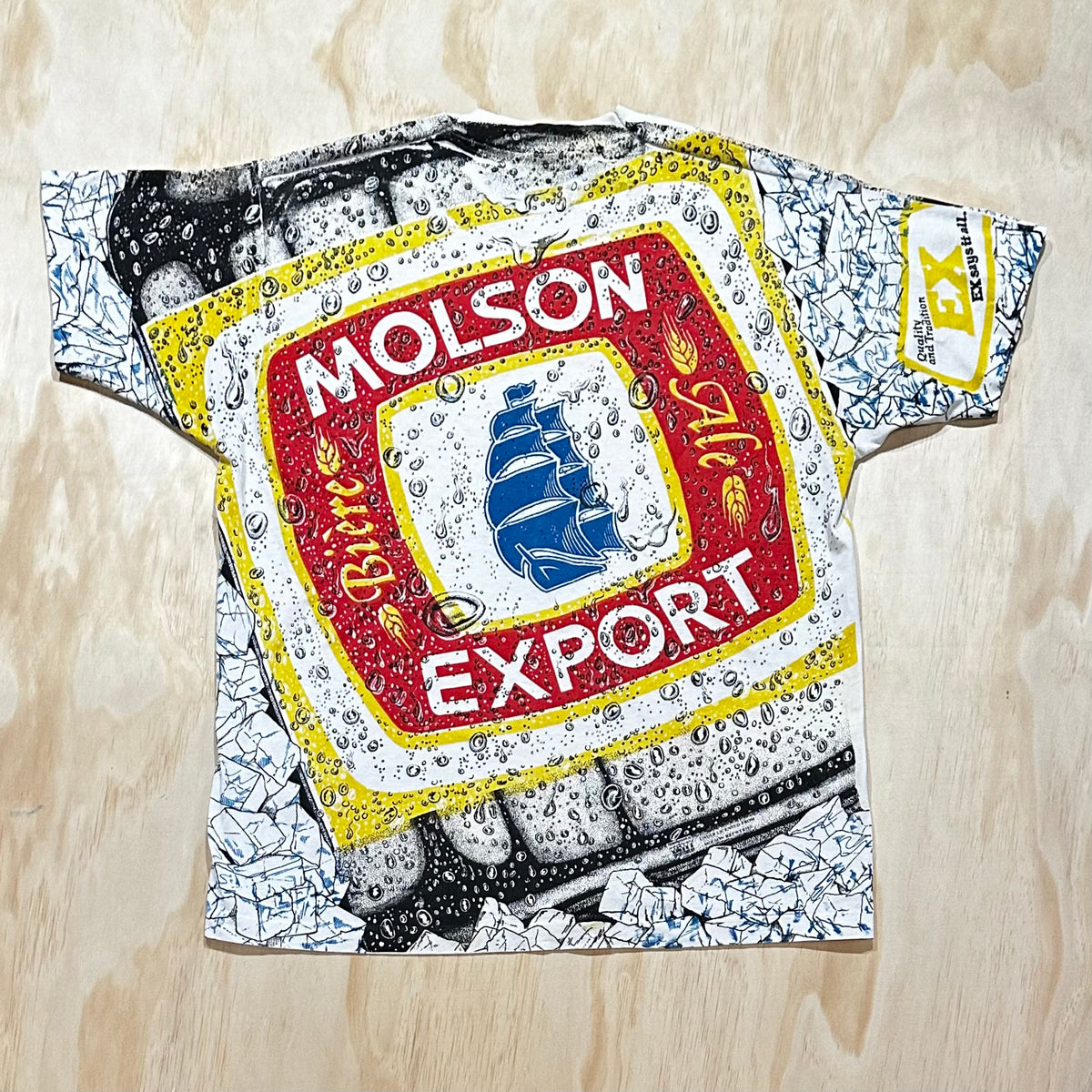 Vintage 90s Molson Export Bière Ale All over print