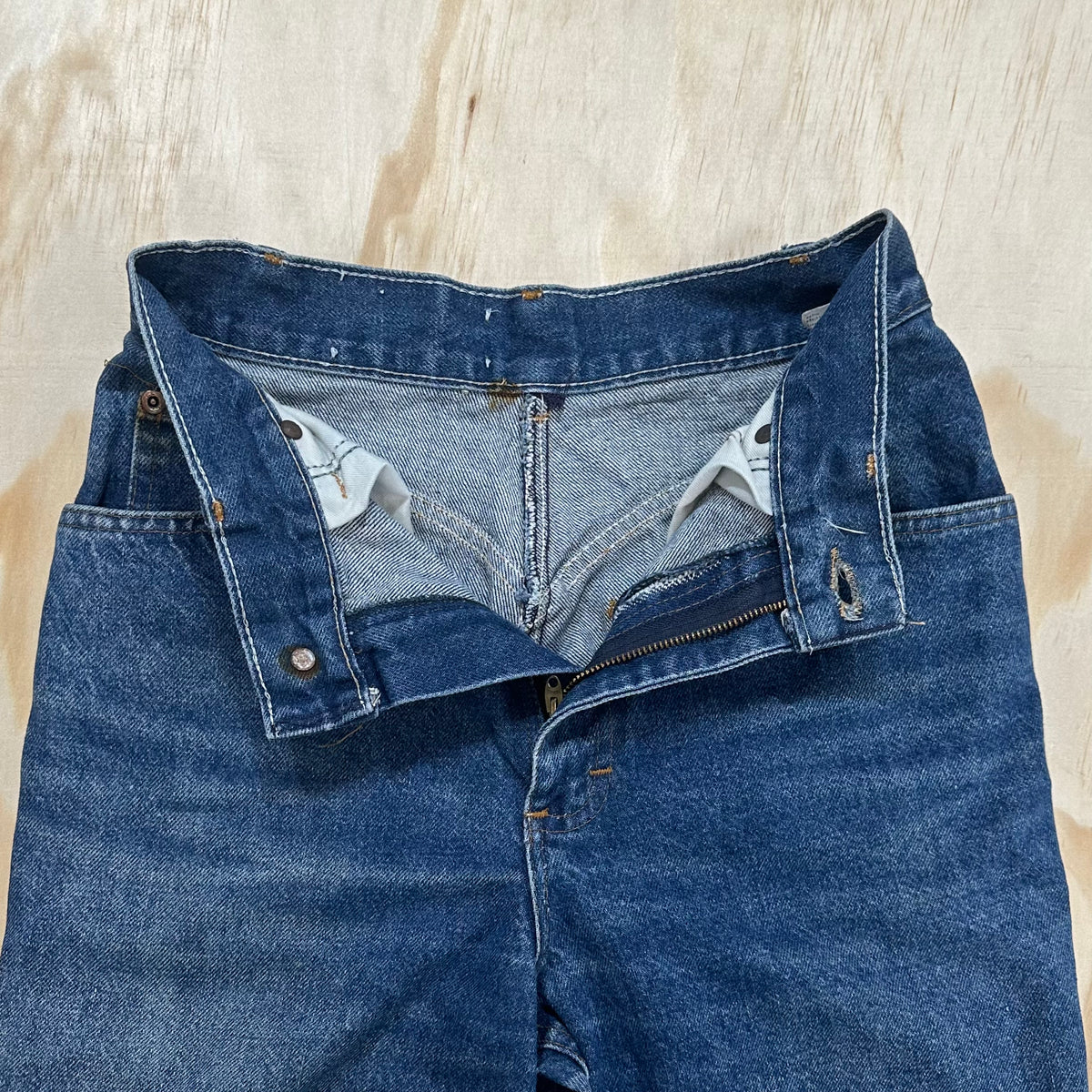 80s Vintage CHIC H.I.S. High Rise Women's Blue Denim Wide Legged Jeans Pants