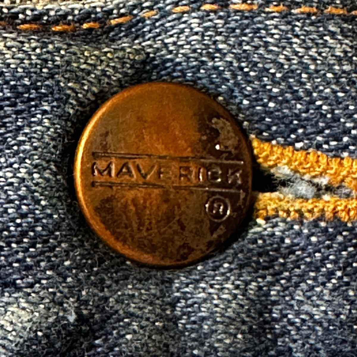 1960's Maverick Jeans Indigo Blue Denim
