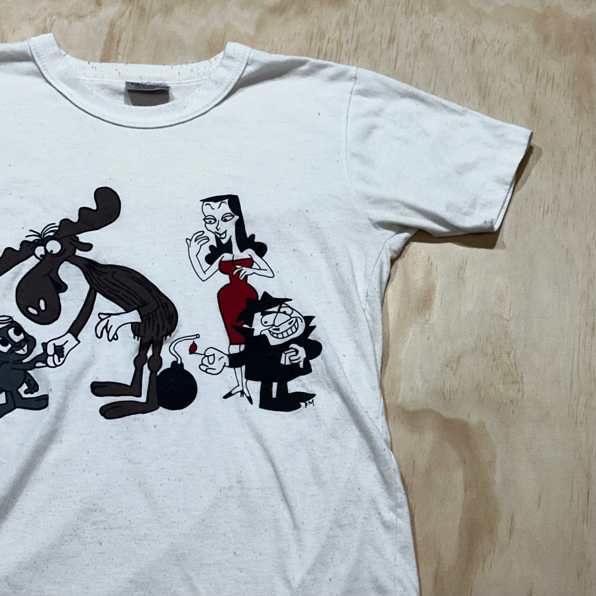 Vintage 90's Rocky and Bullwinkle T-Shirt • Boris and Natalia graphic tee