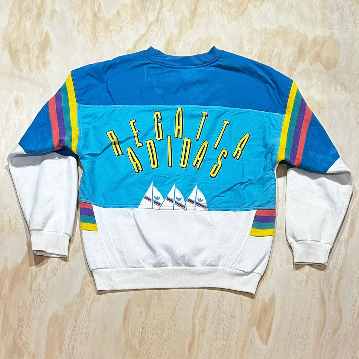 Vintage 80s ADIDAS crewneck Regatta Sailing Sweatshirt