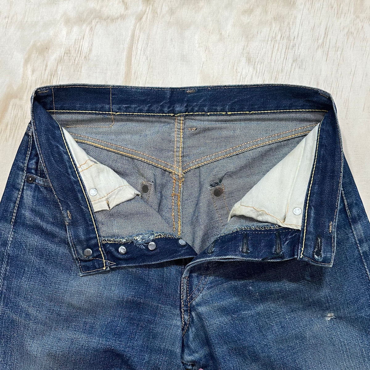 Rare 60s Levi's 501 Hidden Rivets Big E Selvedge Redline Jeans