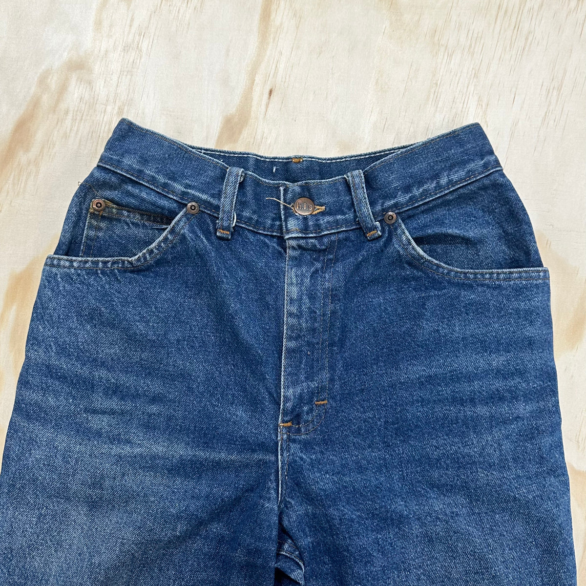 80s Vintage CHIC H.I.S. High Rise Women's Blue Denim Wide Legged Jeans Pants