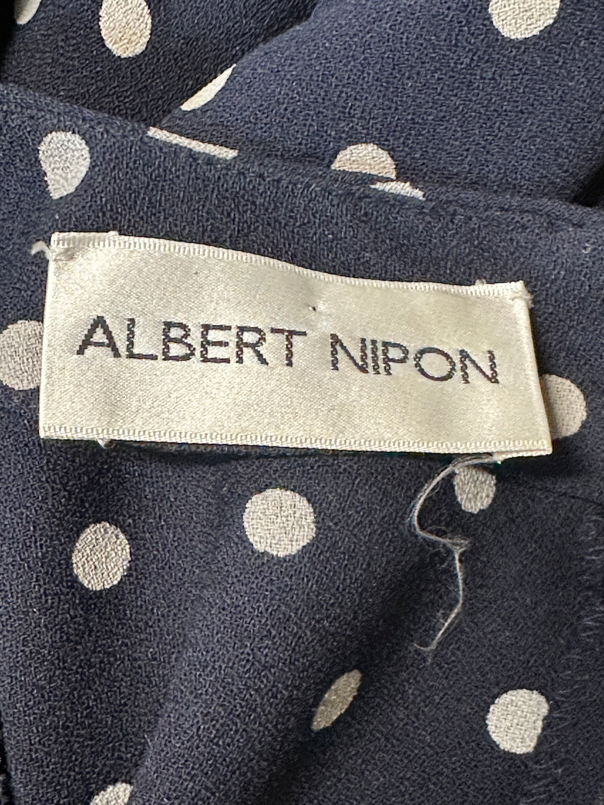 Vintage 1980s Albert Nipon Polka Dot Dress