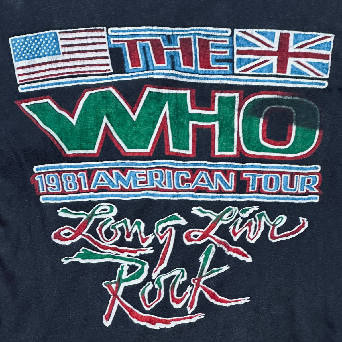 1981 Vintage The Who 'Long Live Rock' tour shirt