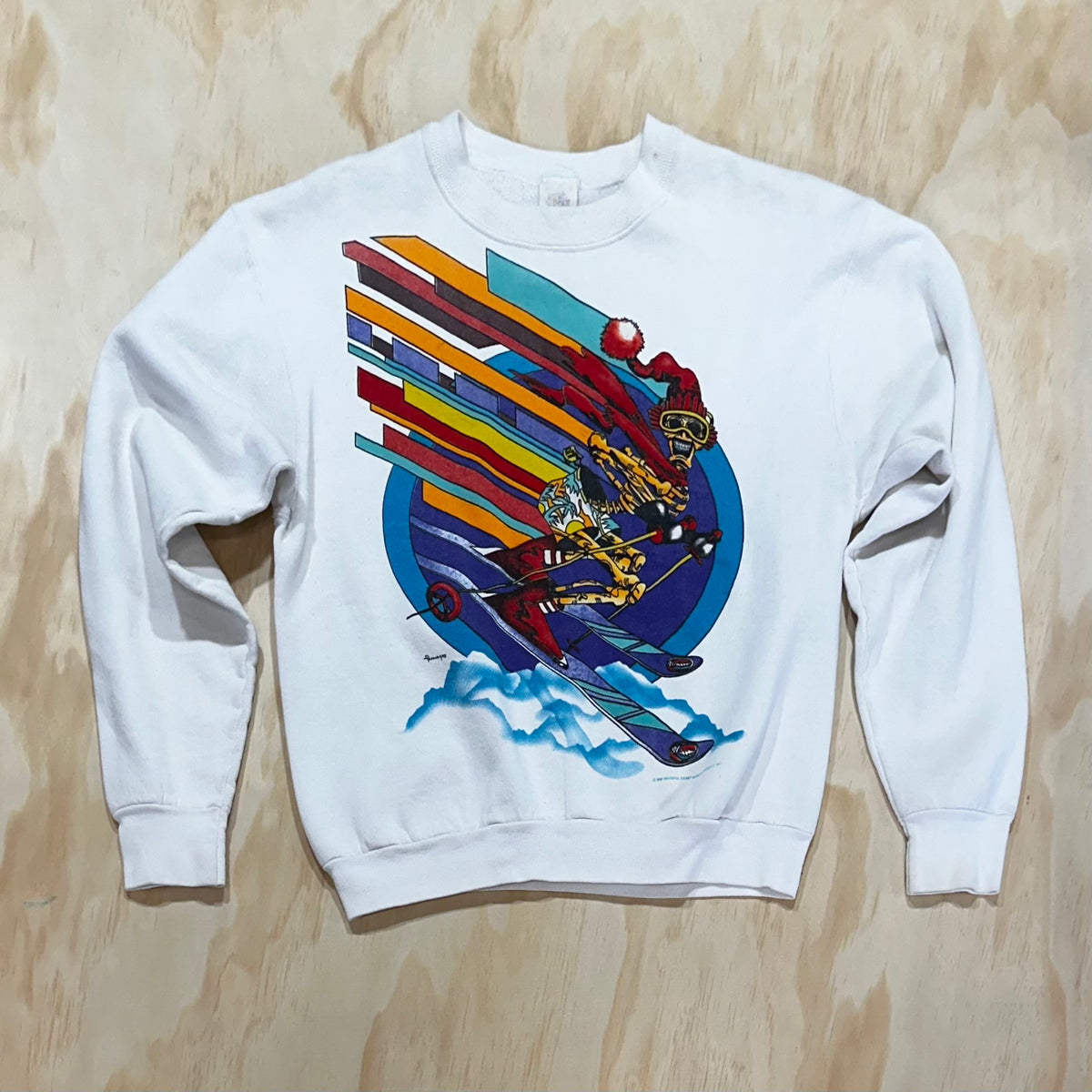 Vintage Rare 80s Grateful Dead Crewneck • Skiing Graphic