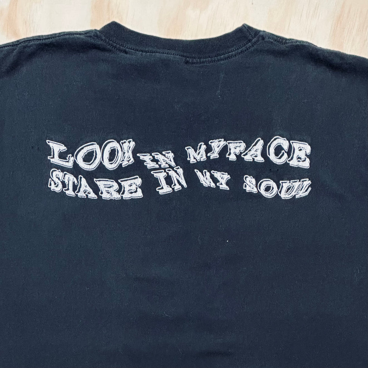 00's Vintage disturbed 'look in my face stare in my soul' album tour shirt