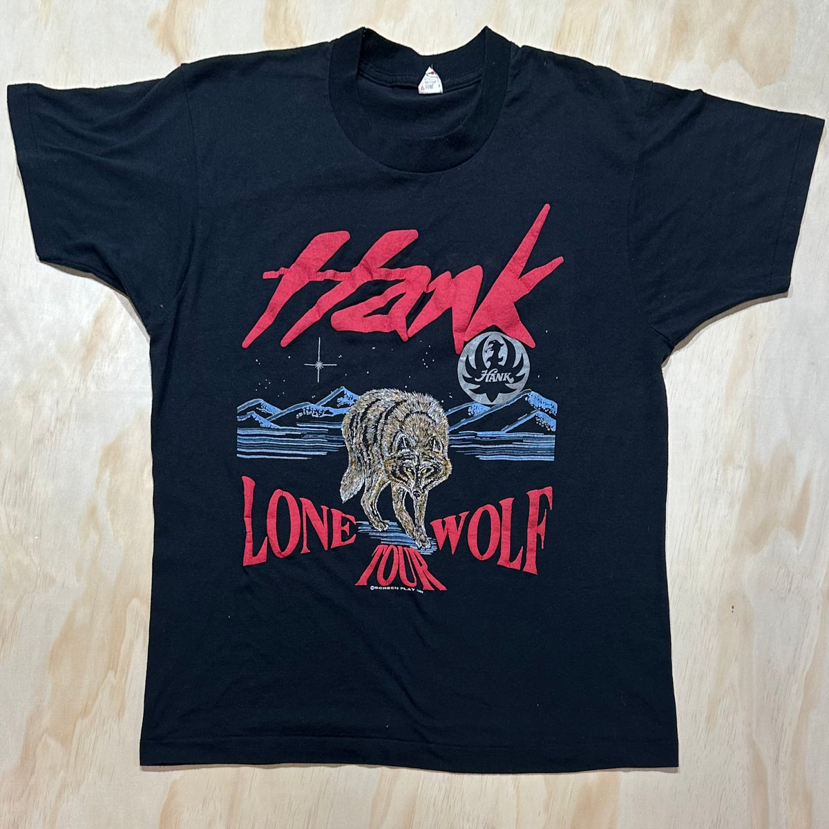 1990 Vintage The Lone Wolf Tour t-shirt
