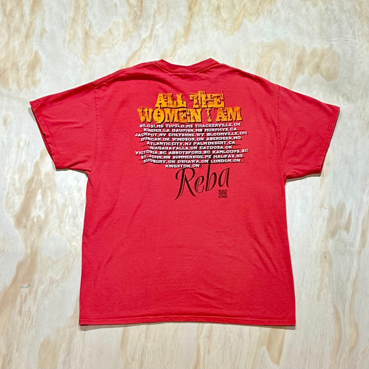 2010 Reba Mcentire "ALL THE WOMEN I AM" tour shirt