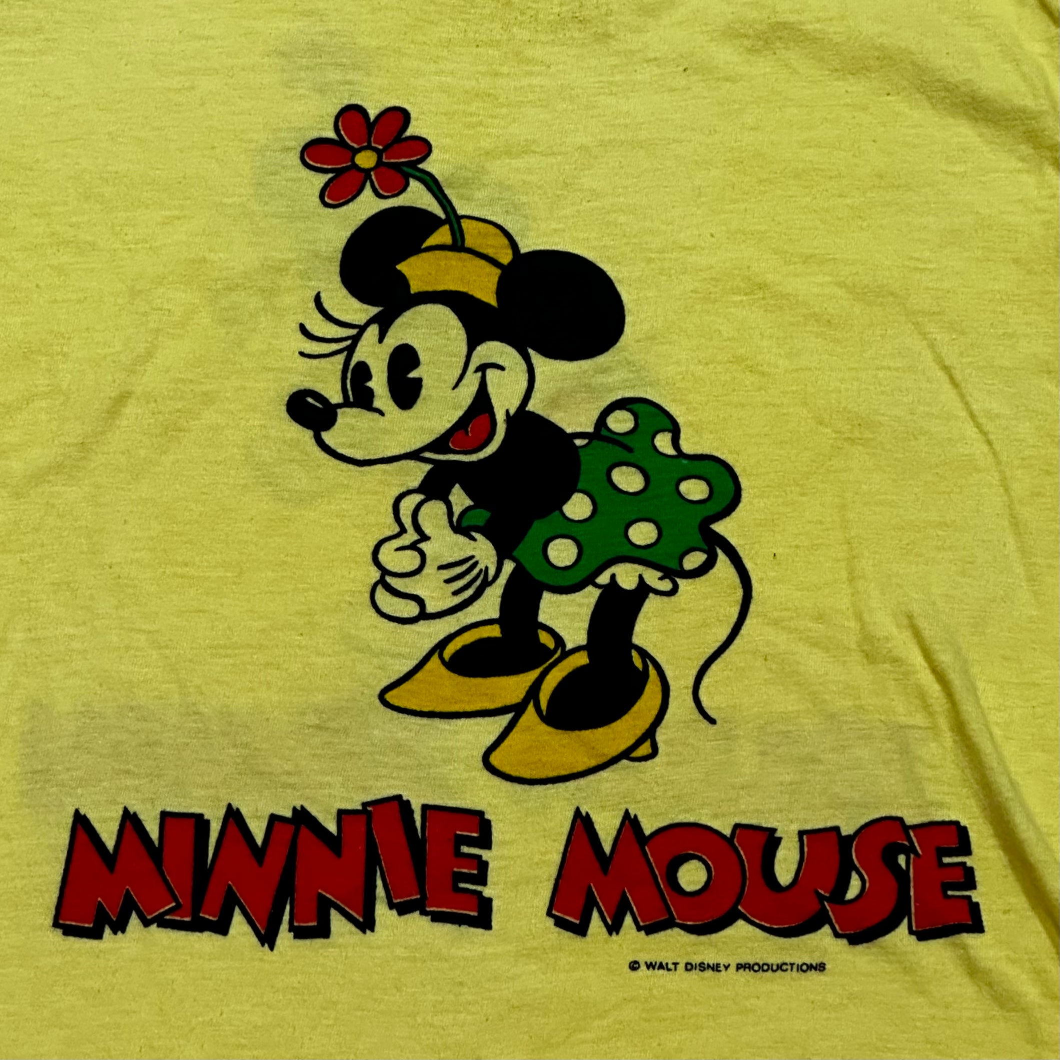 Yellow minnie clearance mouse shirt