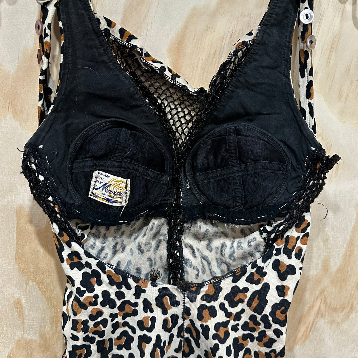 Vintage Late 1950s Leopard Print Scandal Swimsuit