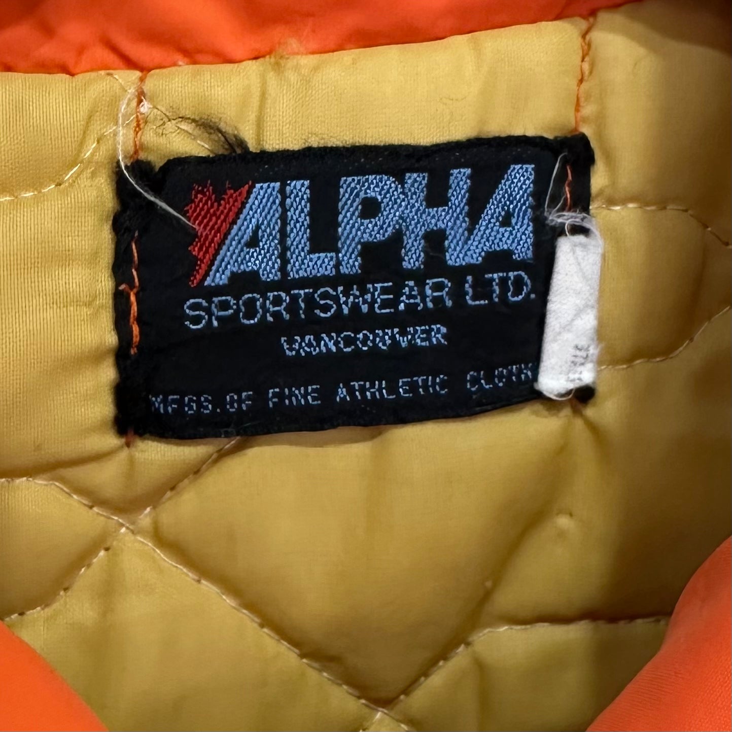 1970s Rare Vintage Hockey Jacket North Delta Minor Hockey Kamsack