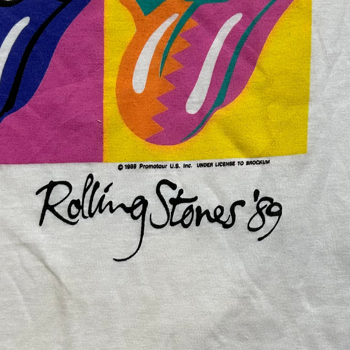 Vintage 1989 Rolling Stones Steel Wheels tour t-shirt