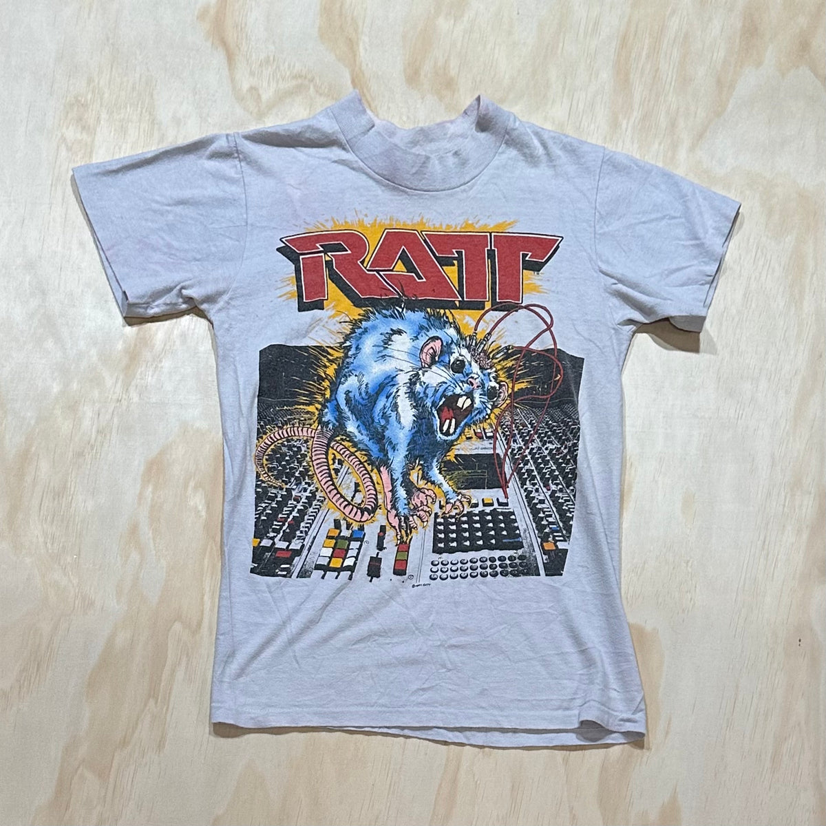 1984 RARE Vintage Ratt N Roll Out Of The Cellar Mikey Ratt tour shirt
