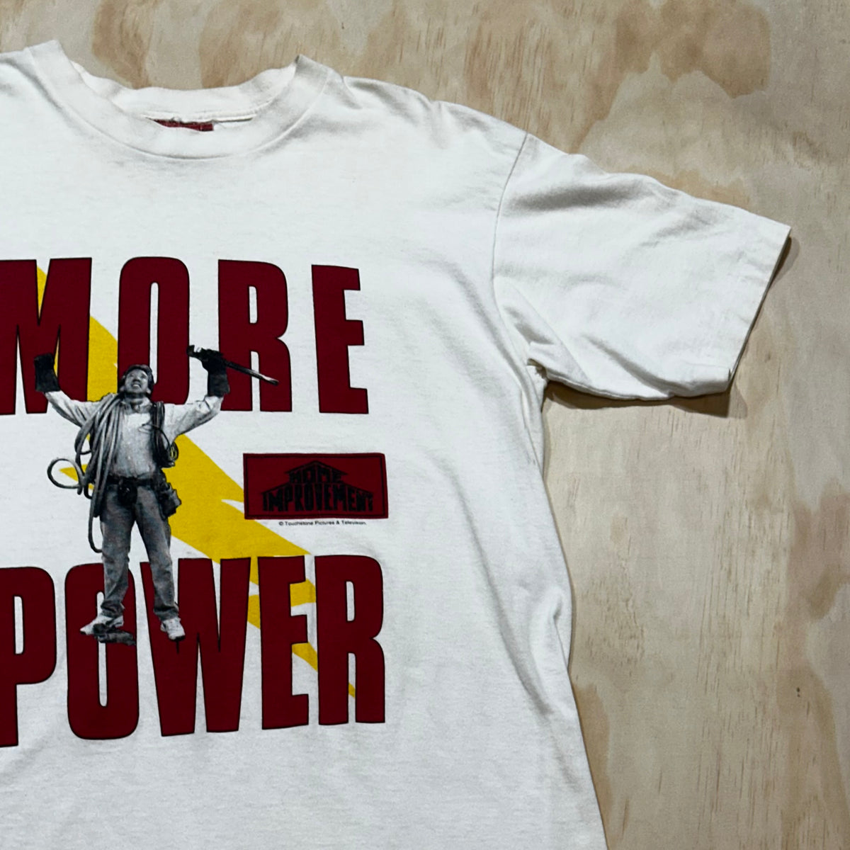 Vintage 90s MORE POWER Home Improvement t-shirt Tim Allen Sitcom