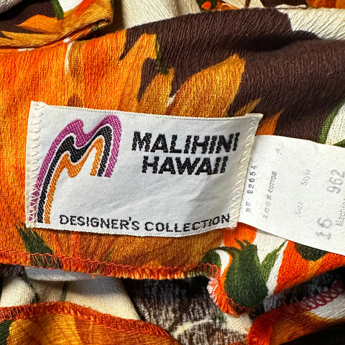 Vintage Malihini Hawaii Dress • Hawaiian Maci Dress • Polynesian Luau