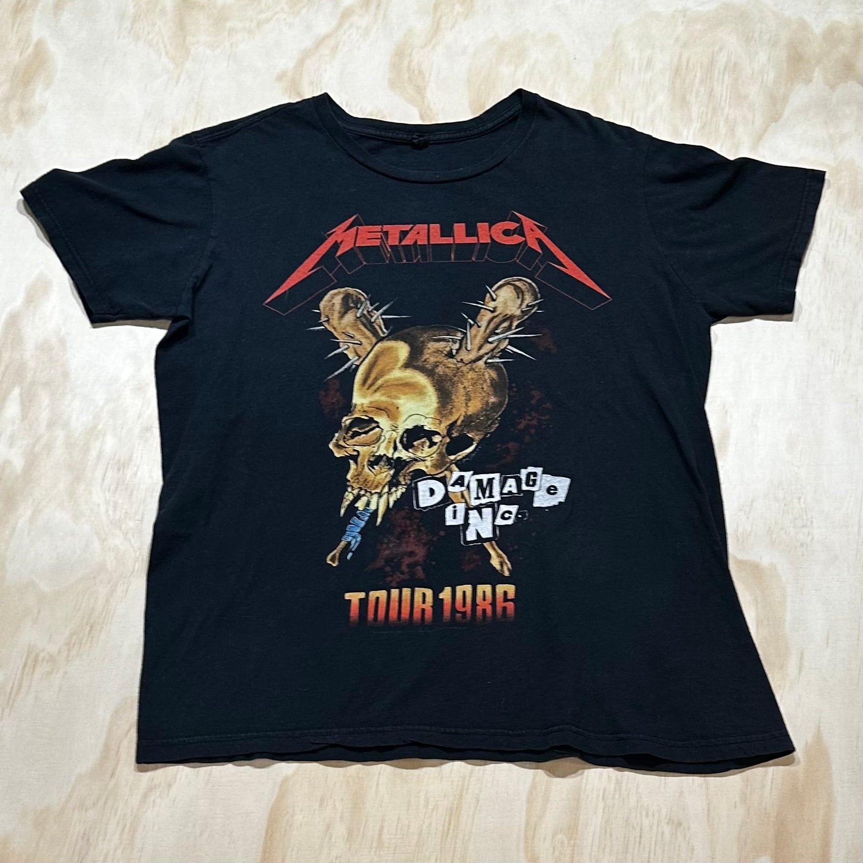 90s LLICA DAMEGE INC TOUR Tシャツ 90's giant METALLICA ''DAMAGE iNC. TOUR'' 両面プリントT