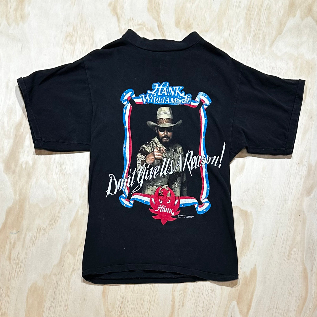 Vintage 90s Hank Williams Jr. Don’t Give Us A Reason T-Shirt