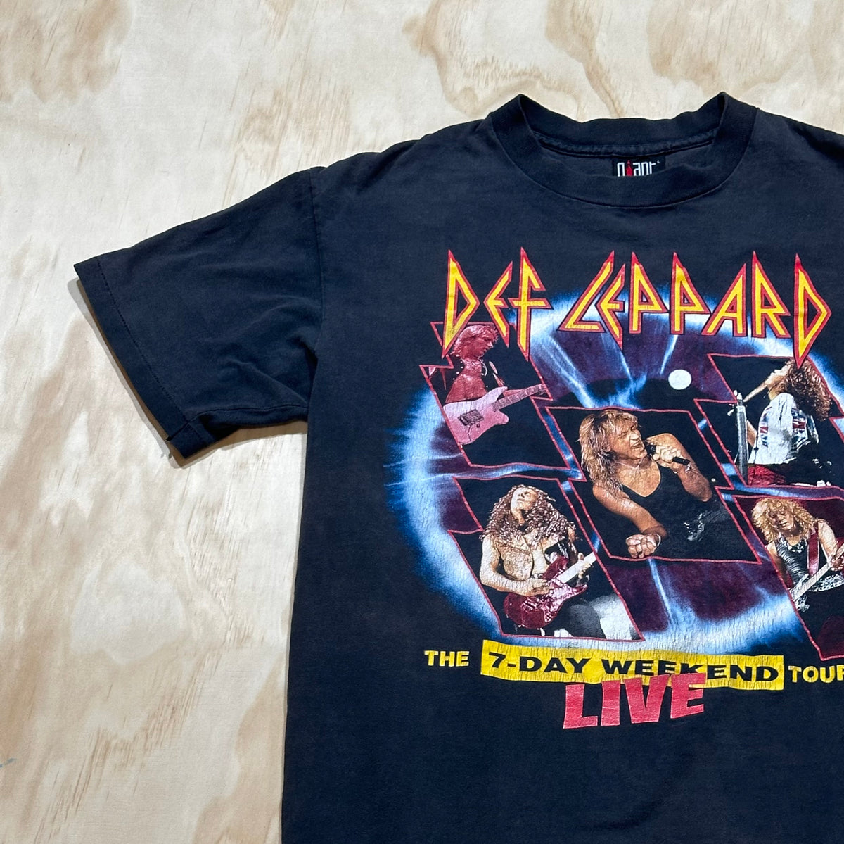 Vintage 1993 Def Leppard The 7-Day Weekend Tour Live T-Shirt