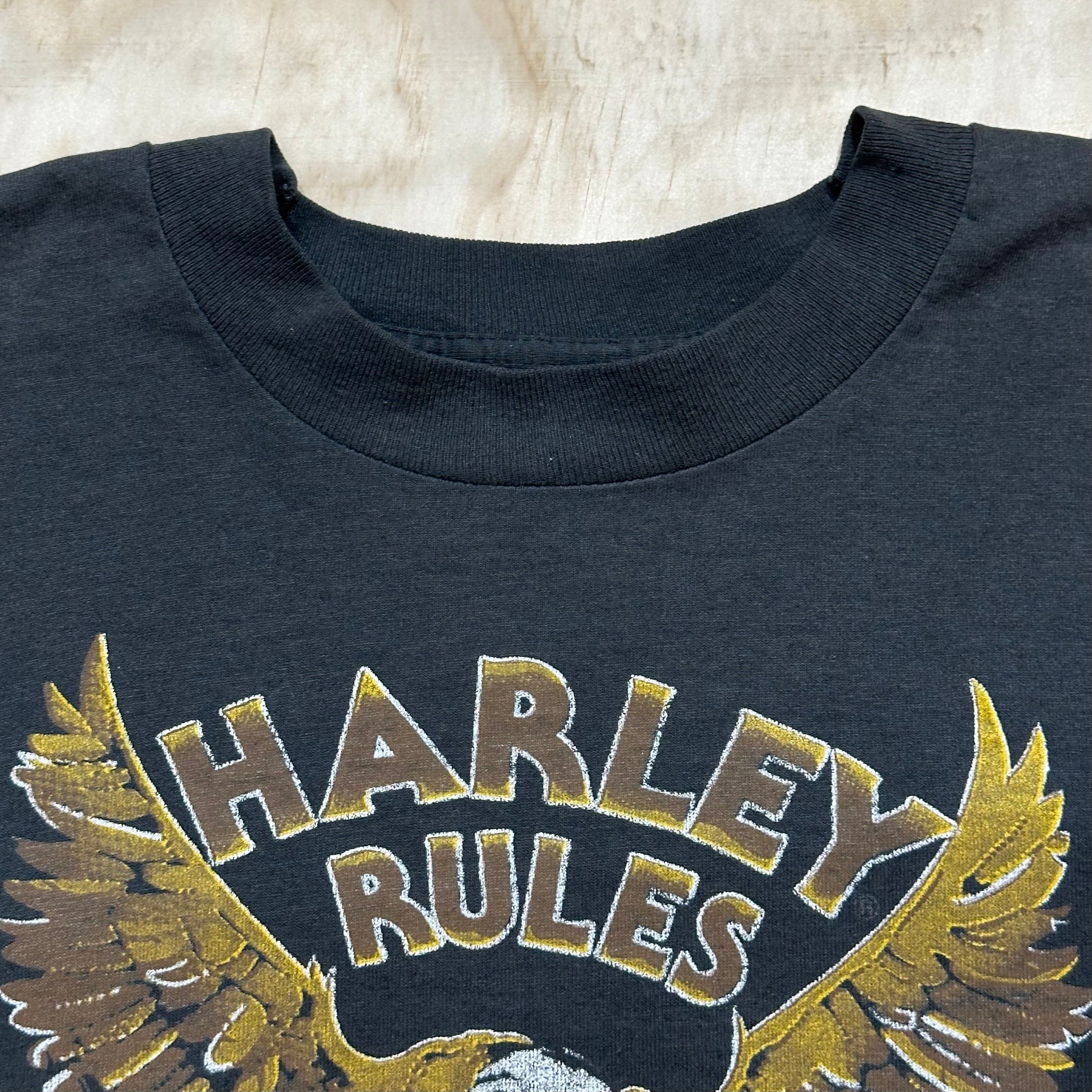 VTG RARE 1981 Harley Davidson Dallas, Texas T-Shirt - 2024 Holoubek - Large - Vintage