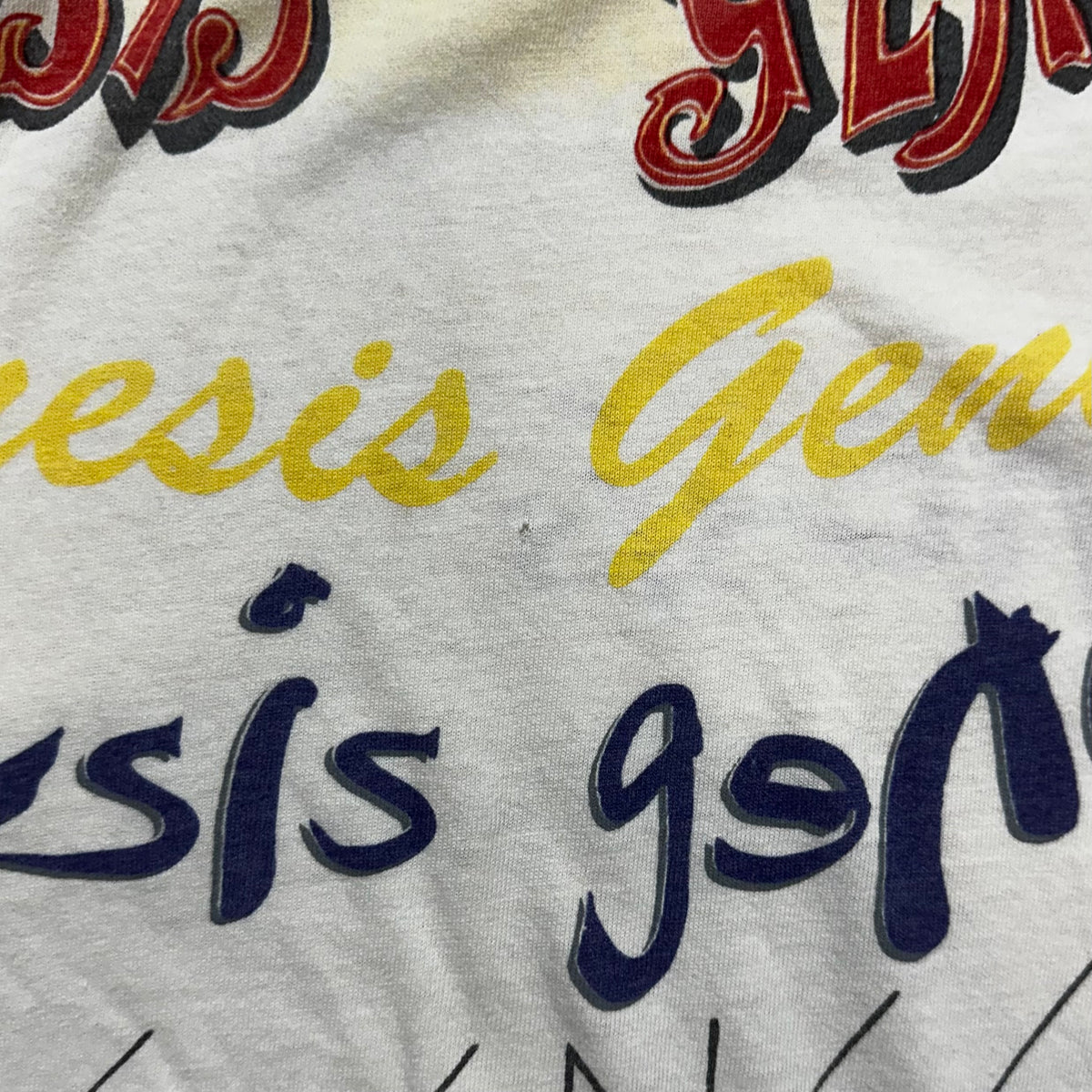 Vintage 1990s Genesis Band T-Shirt 'All Over Print'- '92 Tour- Single Stitch