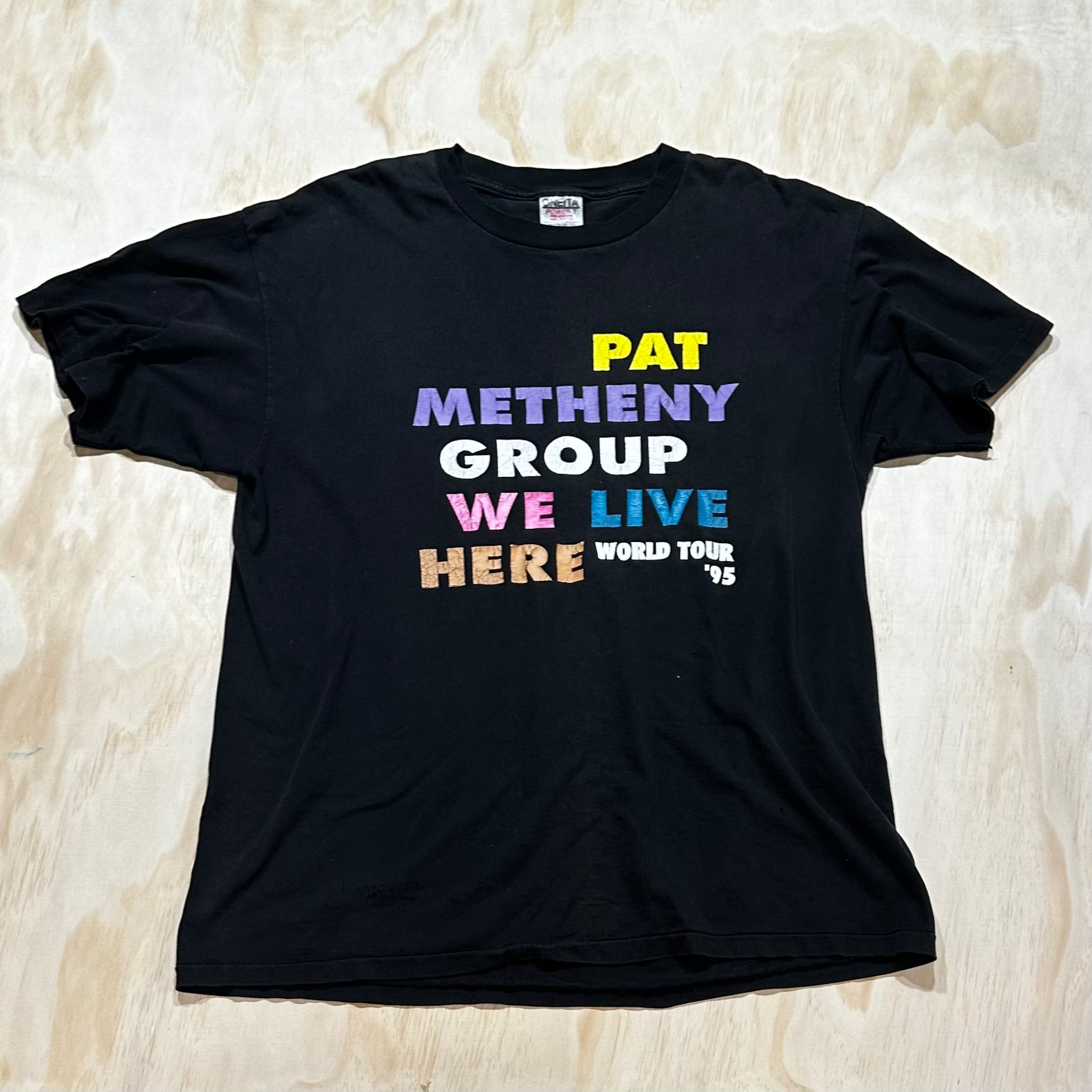 お歳暮 2024 1990s Vintage Pat 95 tour world here live We • Group Metheny トップス