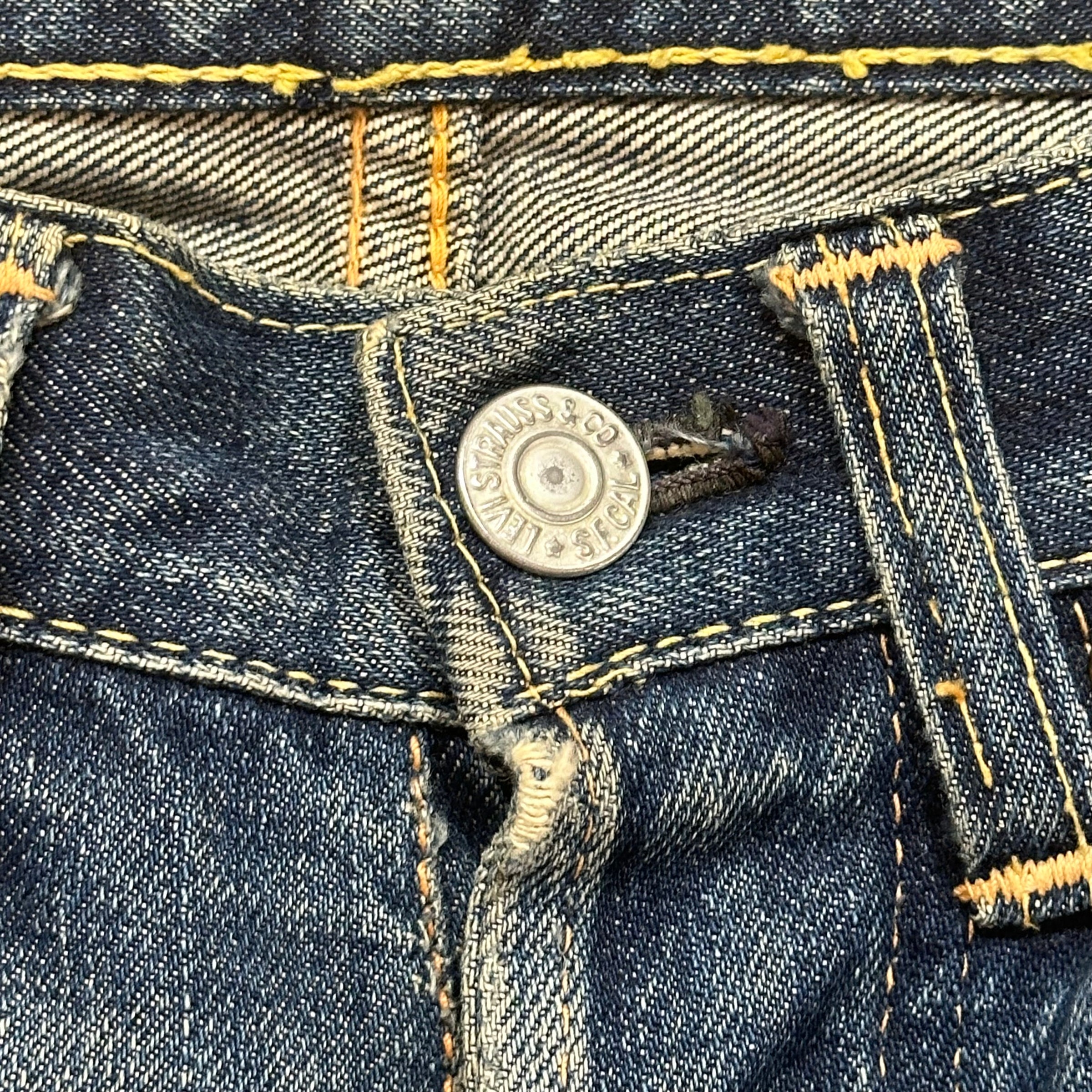 Rare 60s Levi's 501 Hidden Rivets Big E Selvedge Redline Jeans ...