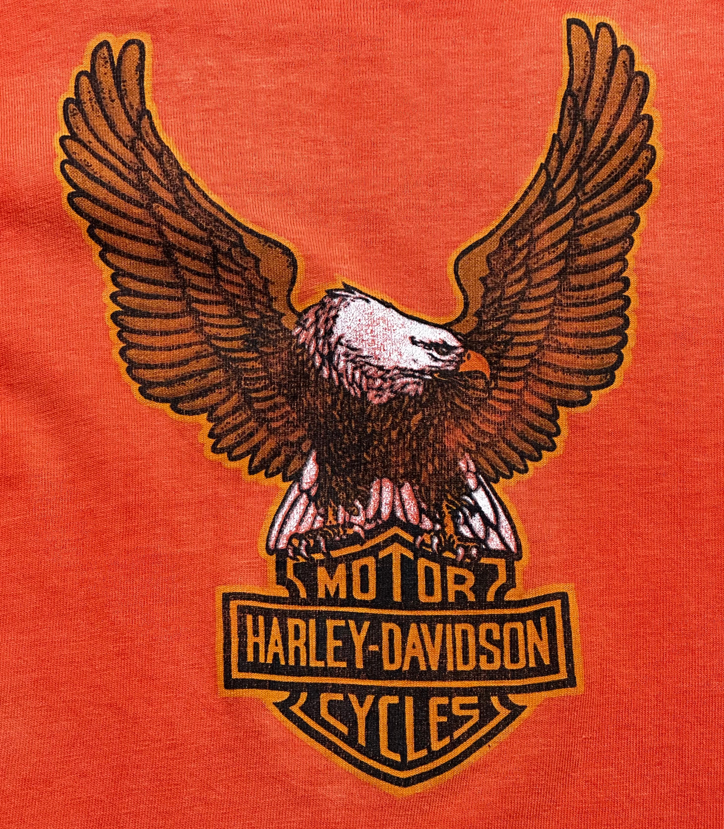 トップス 80s Harley-Davidson vintage tee Vtg 1980s 80s Harley Davidson T Shirt Mens L 87 HD Eagle