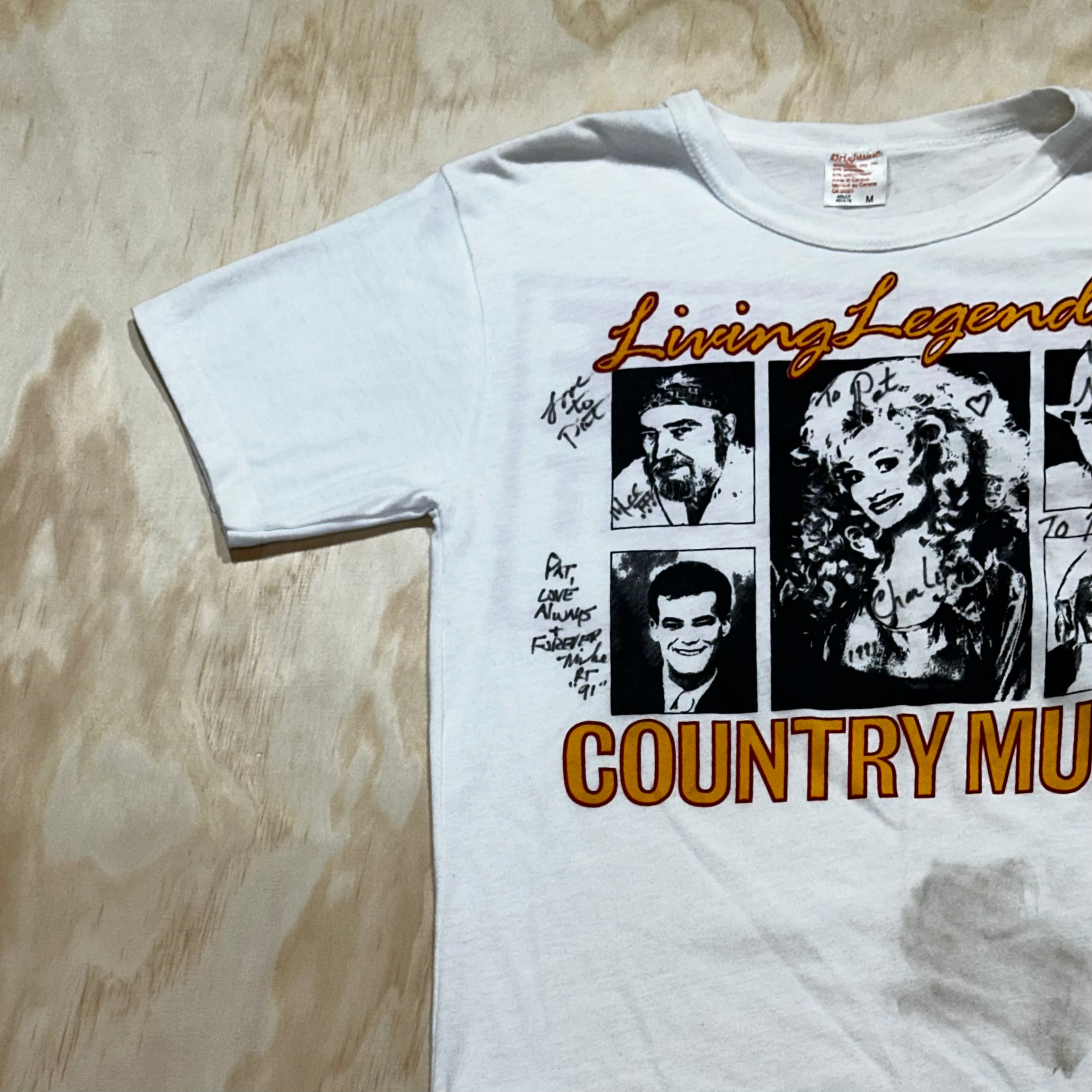 Vintage 90s Autograph fashion Country Music Concert TShirt 103.5 WYNY