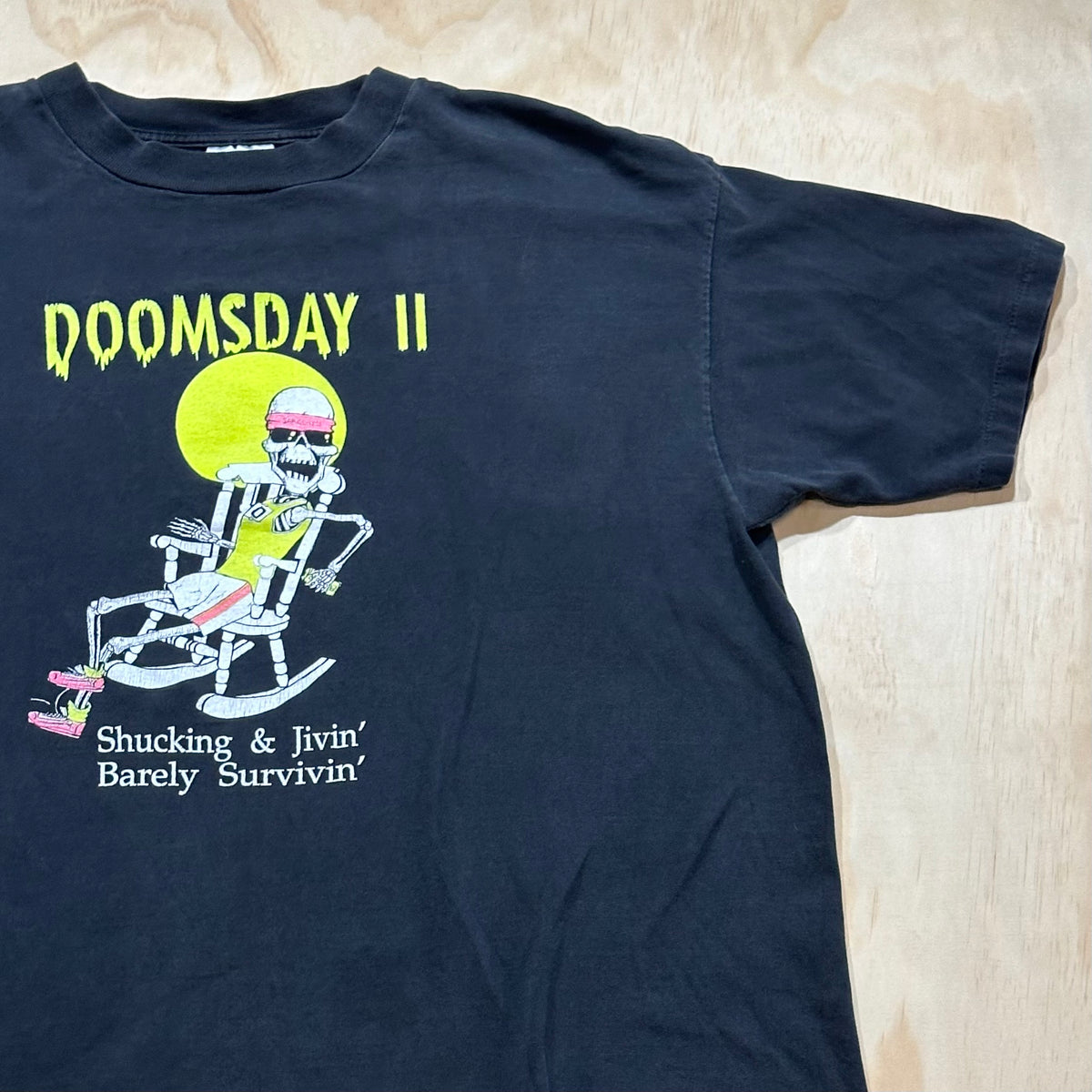 Vintage 80s Dooms Day ll Tee Shucking & Jivin’ Barley Survin’