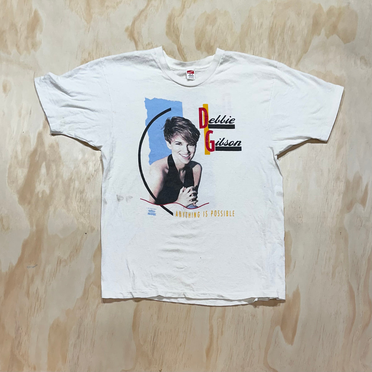 Vintage 90s Debbie Gibsons t-shirt 1991 Anything is Possible tour