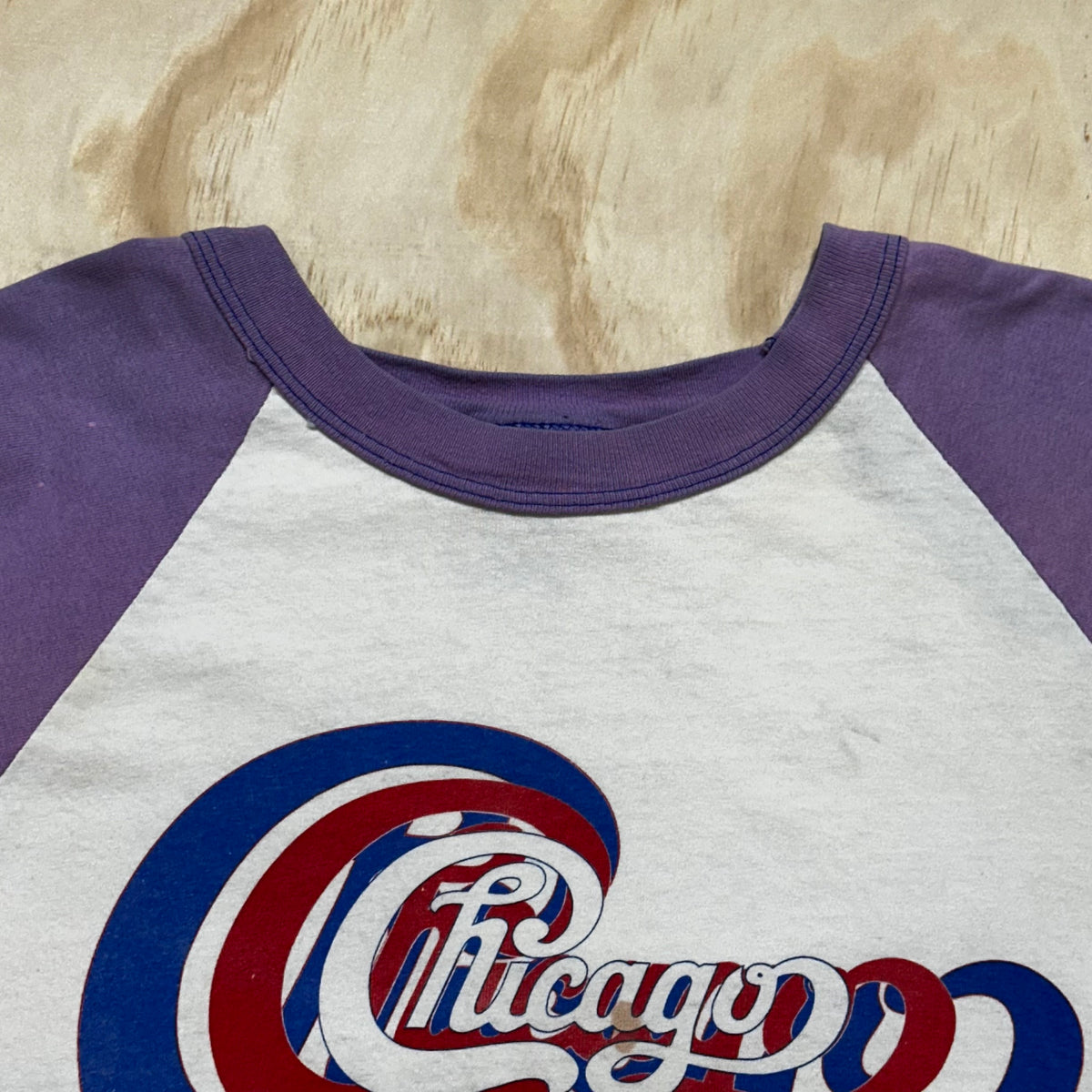 Vintage 80s Chicago Rock N Roll Band Raglan Shirt