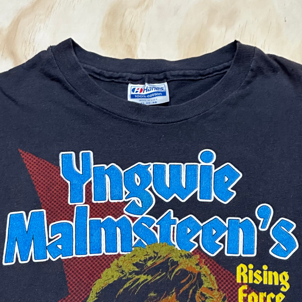 Rare 80s Vintage Yngwie Malmsteen's Odyssey Rock Tour Shirt