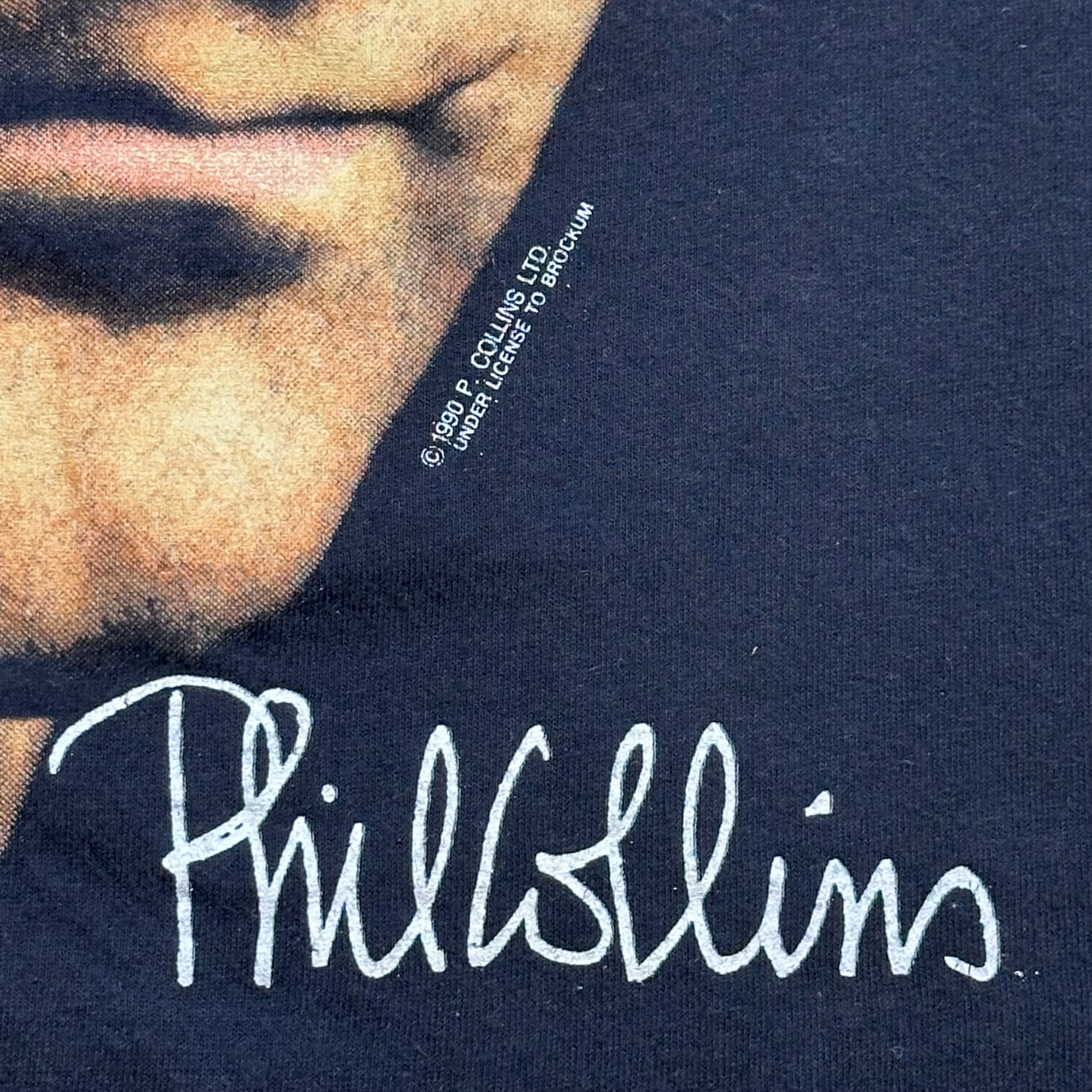 Vintage 1990 Phil Collins Serious Tour Shirt Brockum USA