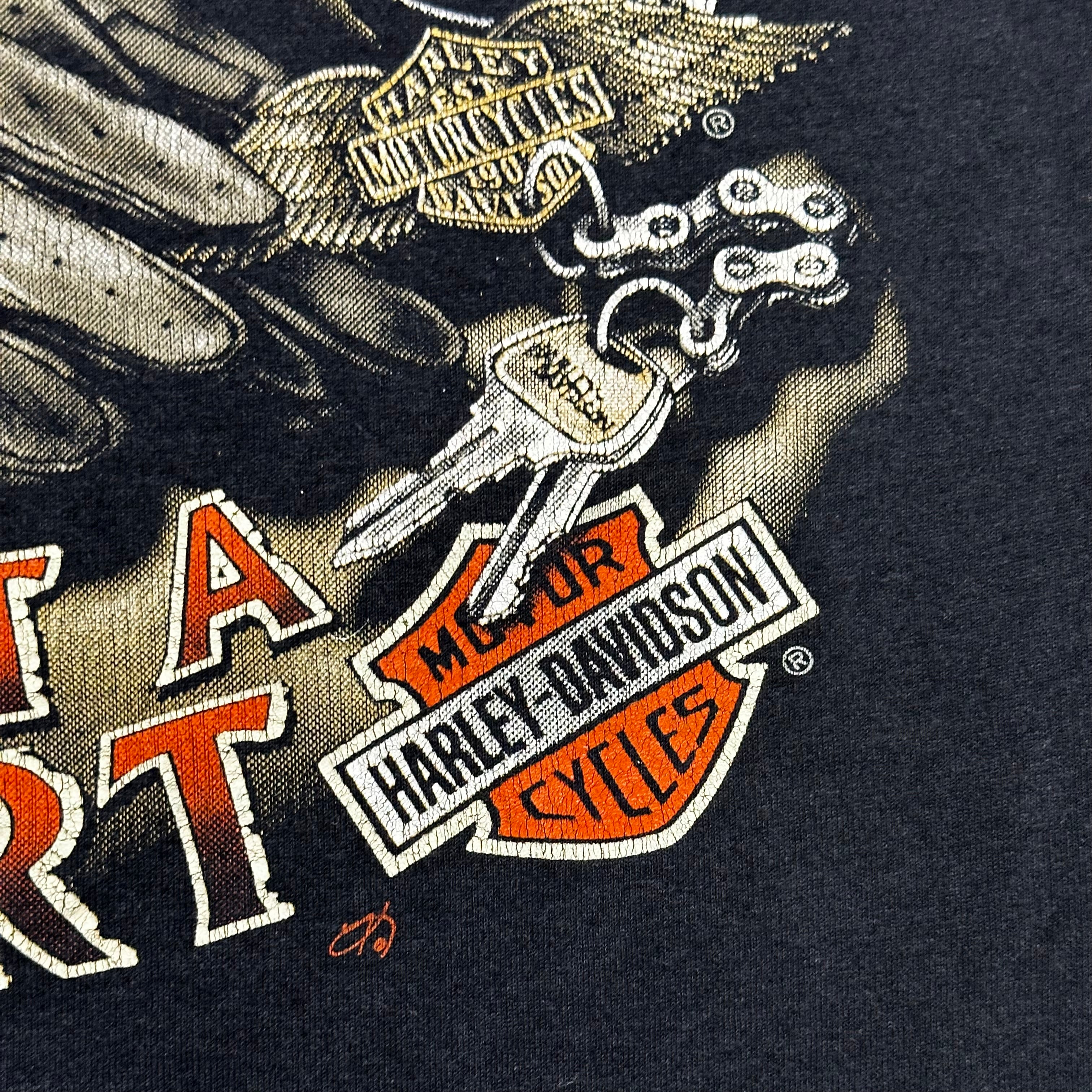 Vintage 90s Harley Motorcycle Tee • I Own a Harley Davidson Not