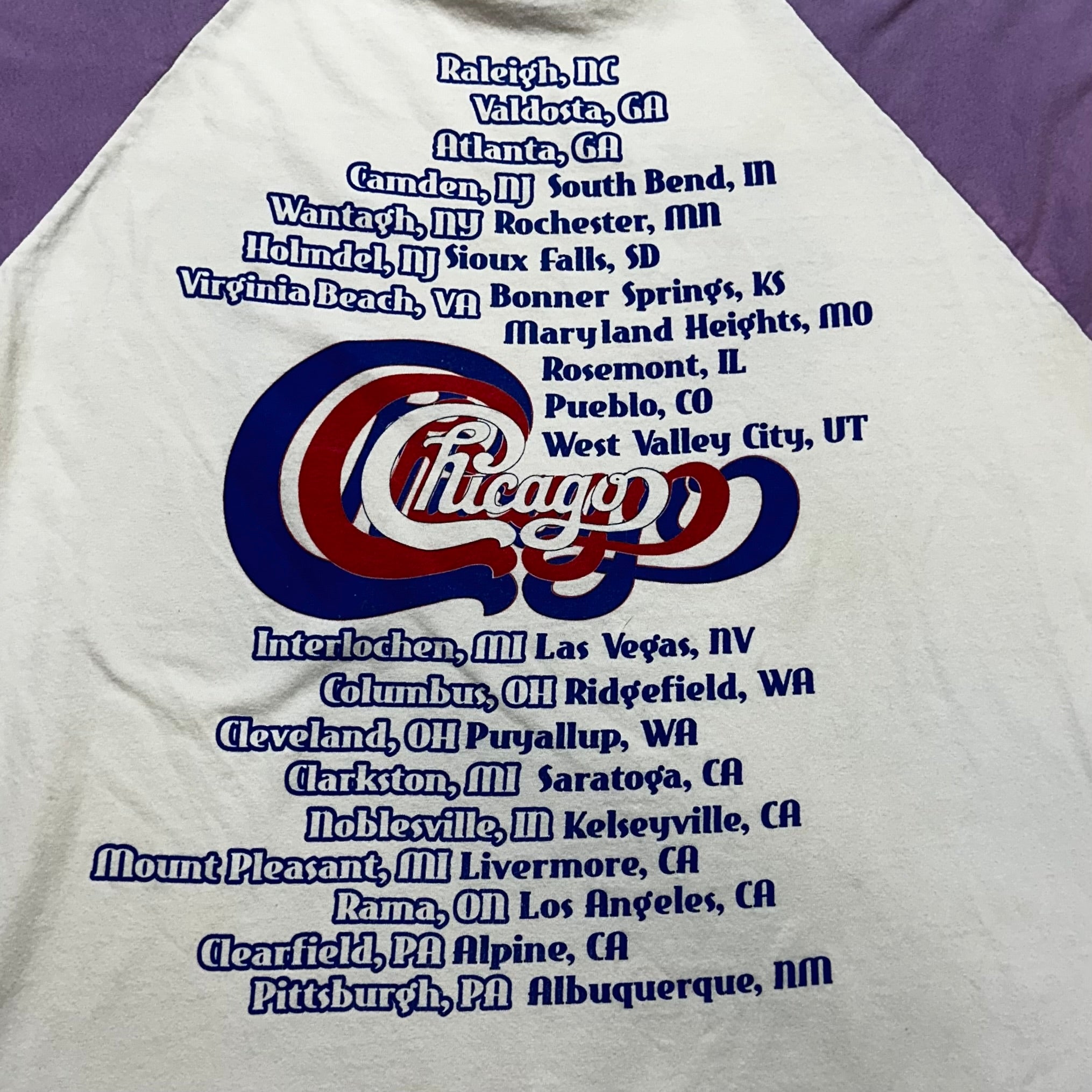 Vintage 80s Chicago Tour Raglan top T-Shirt