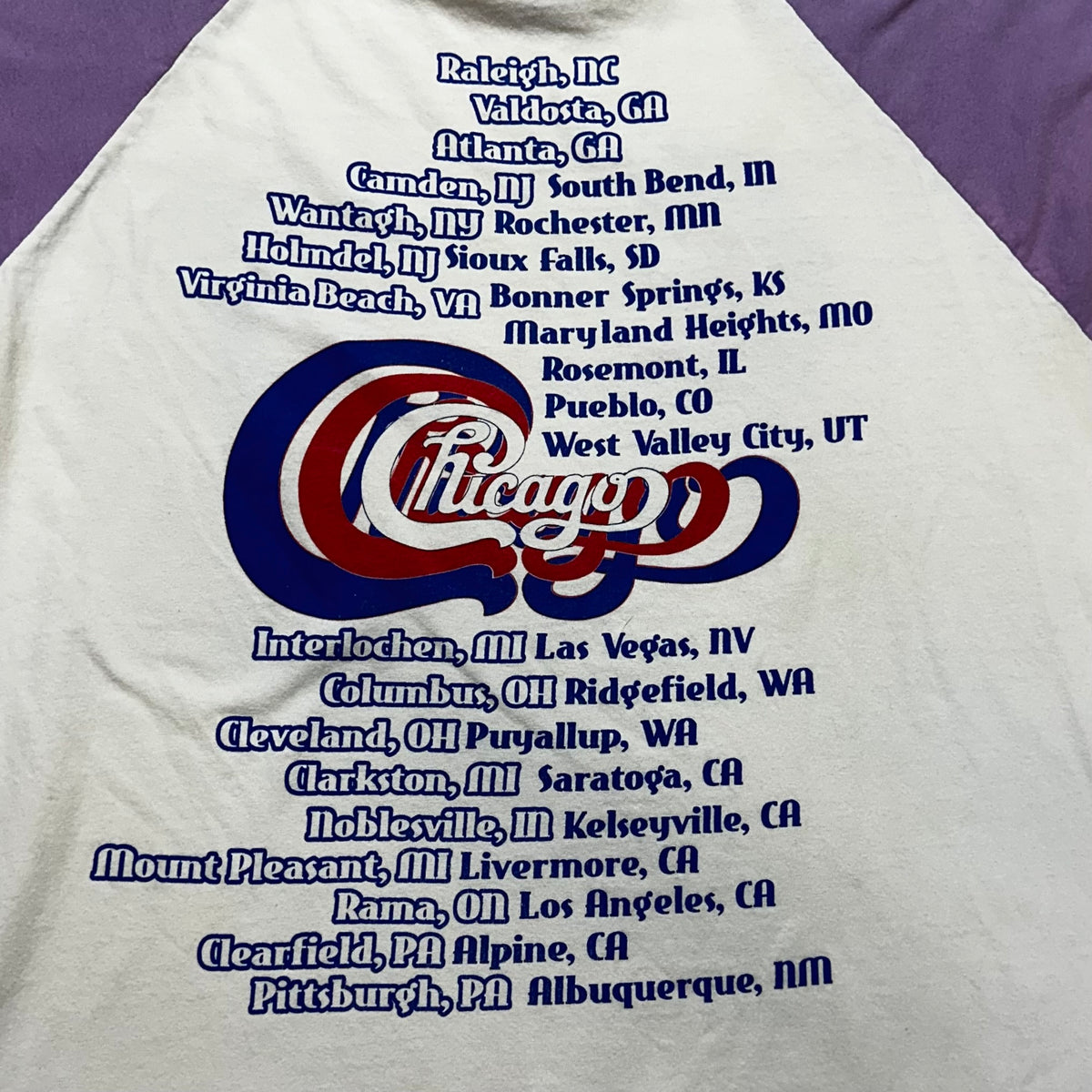 Vintage 80s Chicago Rock N Roll Band Raglan Shirt