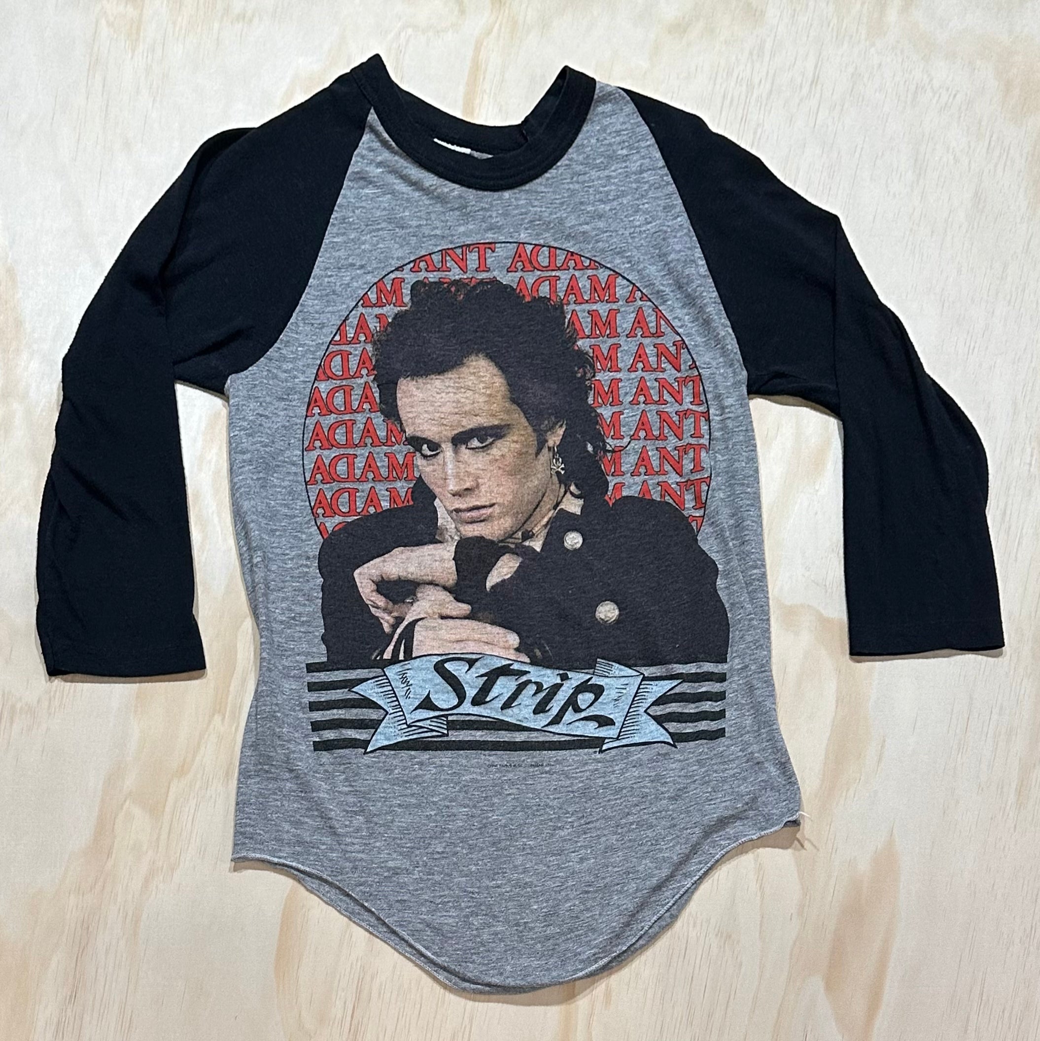 Vintage Adam Ant Strip Tour Raglan deals Shirt